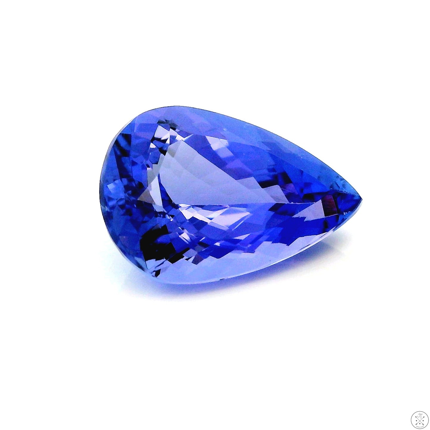 3.91 Carat Natural Tanzanite 13 x 9 mm Pear Faceted Gemstone Loose