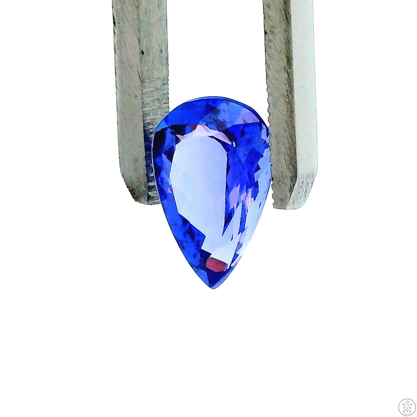 3.91 Carat Natural Tanzanite 13 x 9 mm Pear Faceted Gemstone Loose