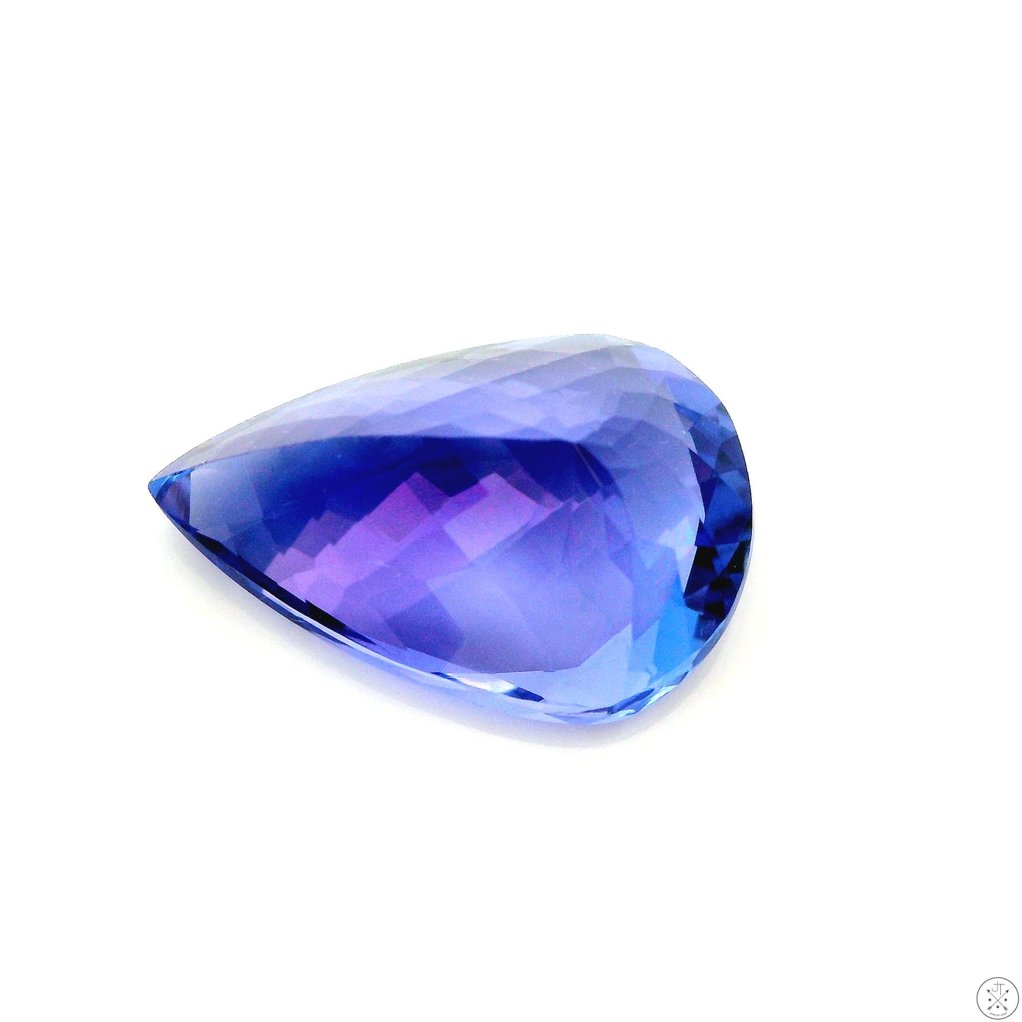 3.91 Carat Natural Tanzanite 13 x 9 mm Pear Faceted Gemstone Loose