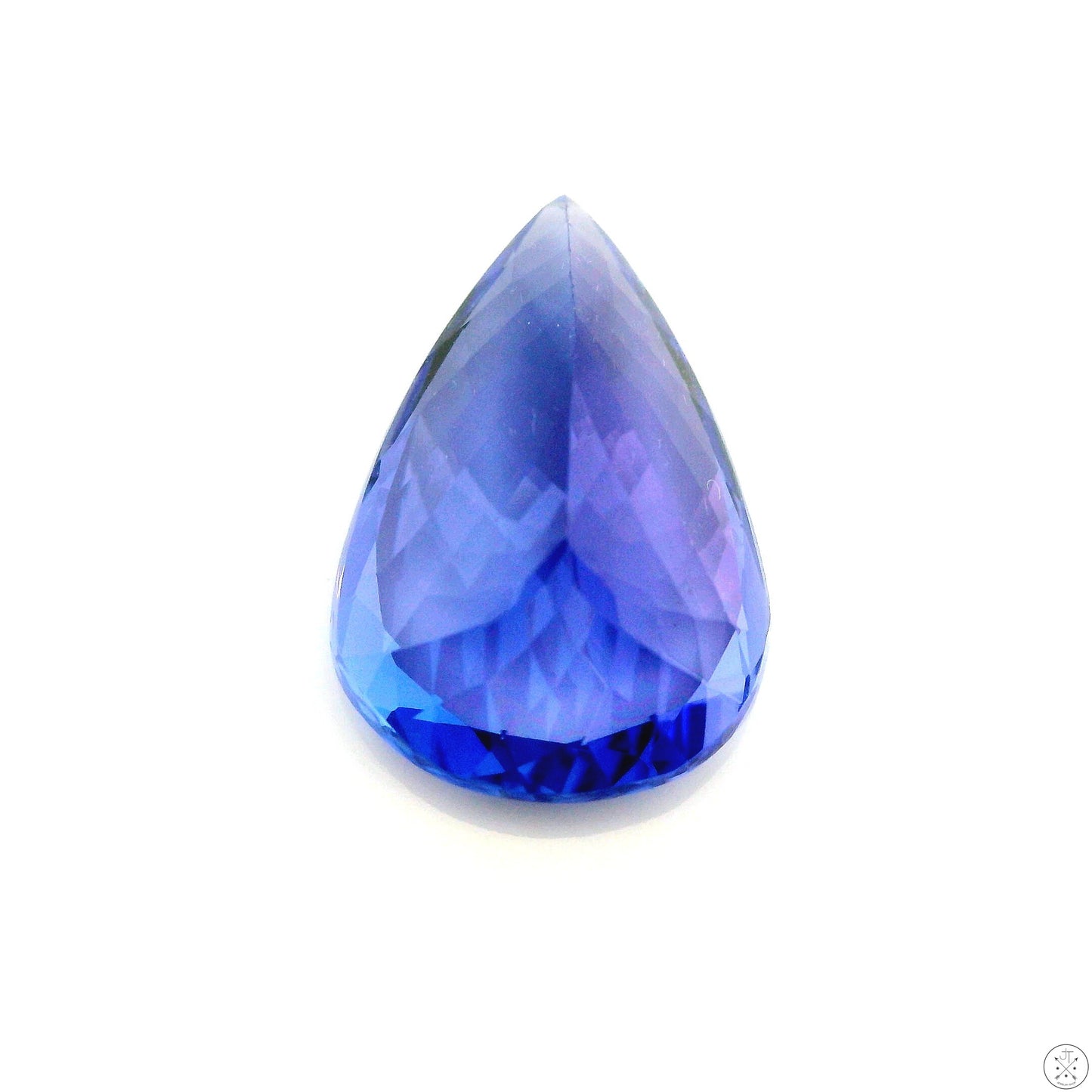 3.91 Carat Natural Tanzanite 13 x 9 mm Pear Faceted Gemstone Loose