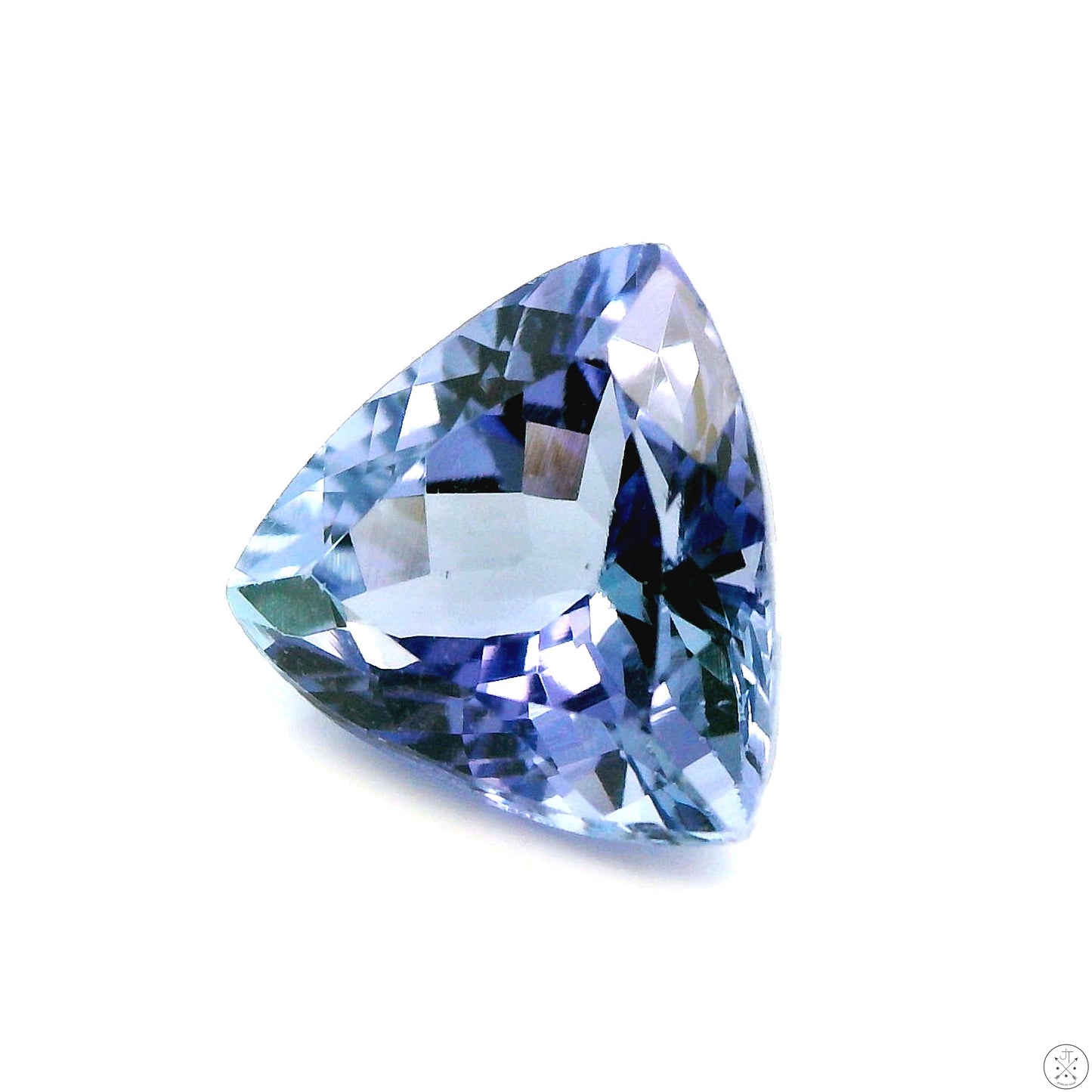 2.24 Carat Natural Tanzanite 8 mm Trillion Faceted Gemstone Loose