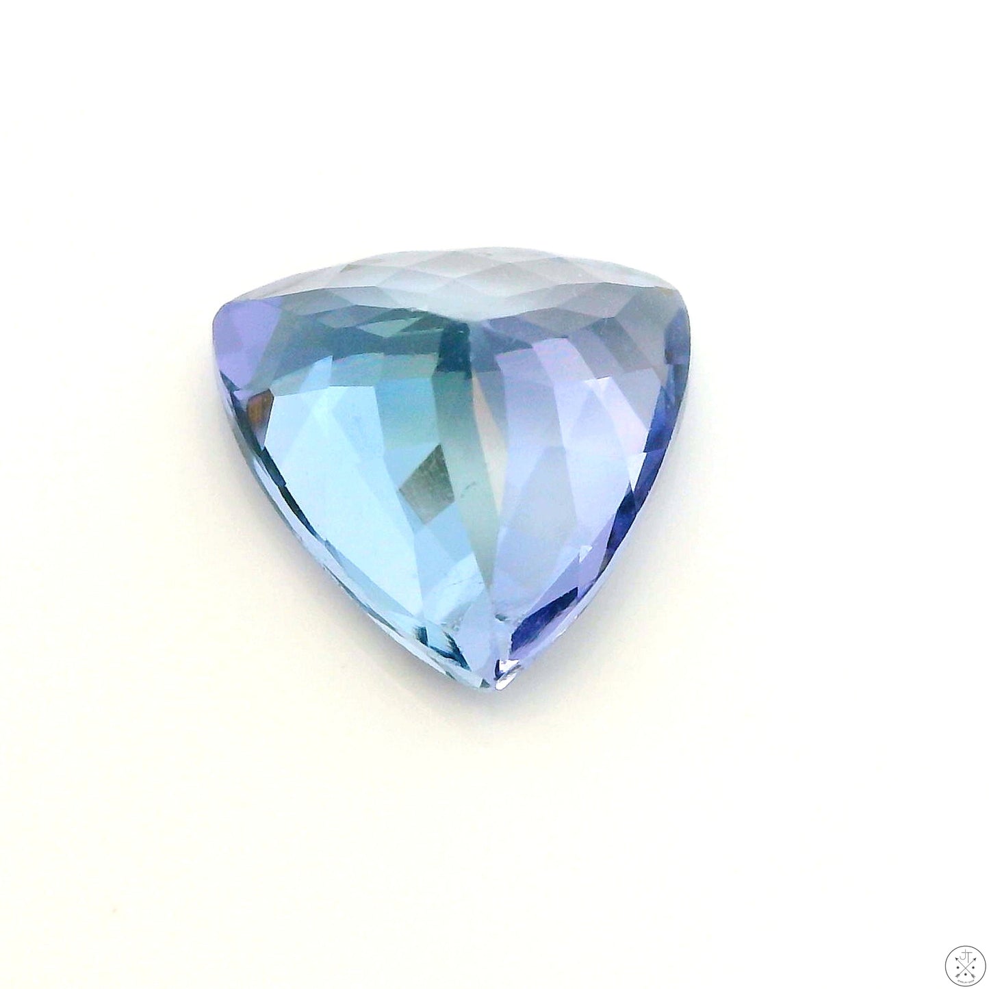 2.24 Carat Natural Tanzanite 8 mm Trillion Faceted Gemstone Loose