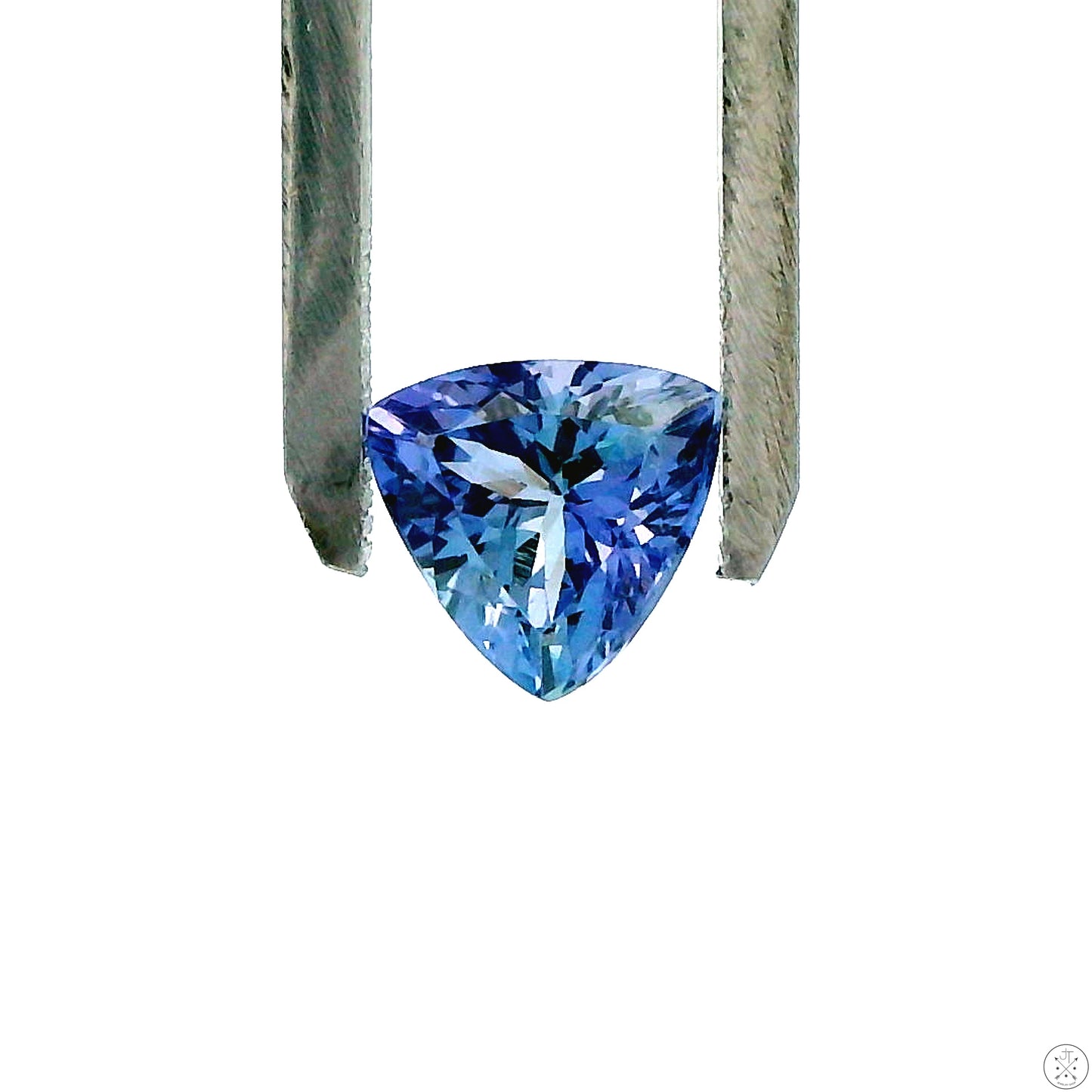 2.24 Carat Natural Tanzanite 8 mm Trillion Faceted Gemstone Loose