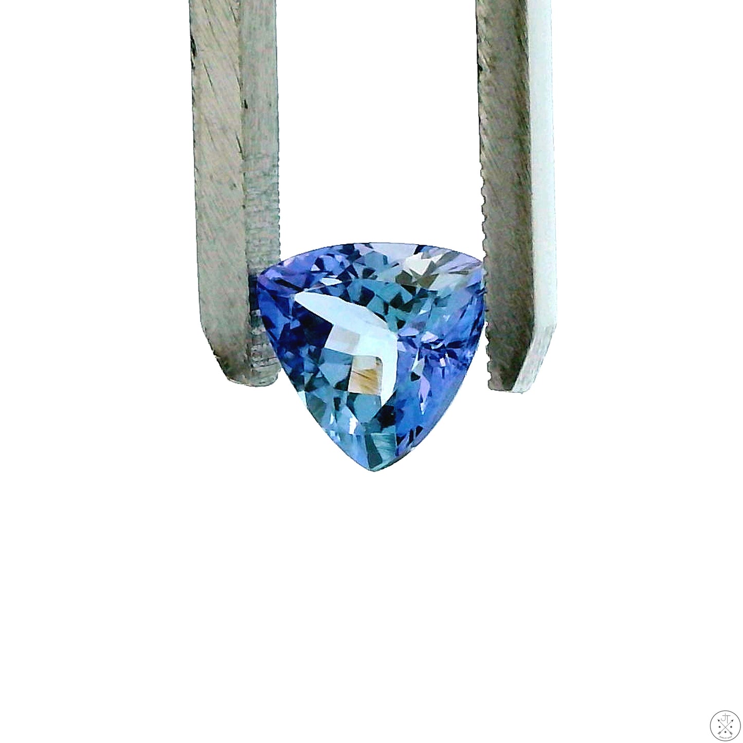 2.24 Carat Natural Tanzanite 8 mm Trillion Faceted Gemstone Loose