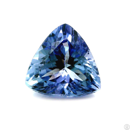 2.24 Carat Natural Tanzanite 8 mm Trillion Faceted Gemstone Loose