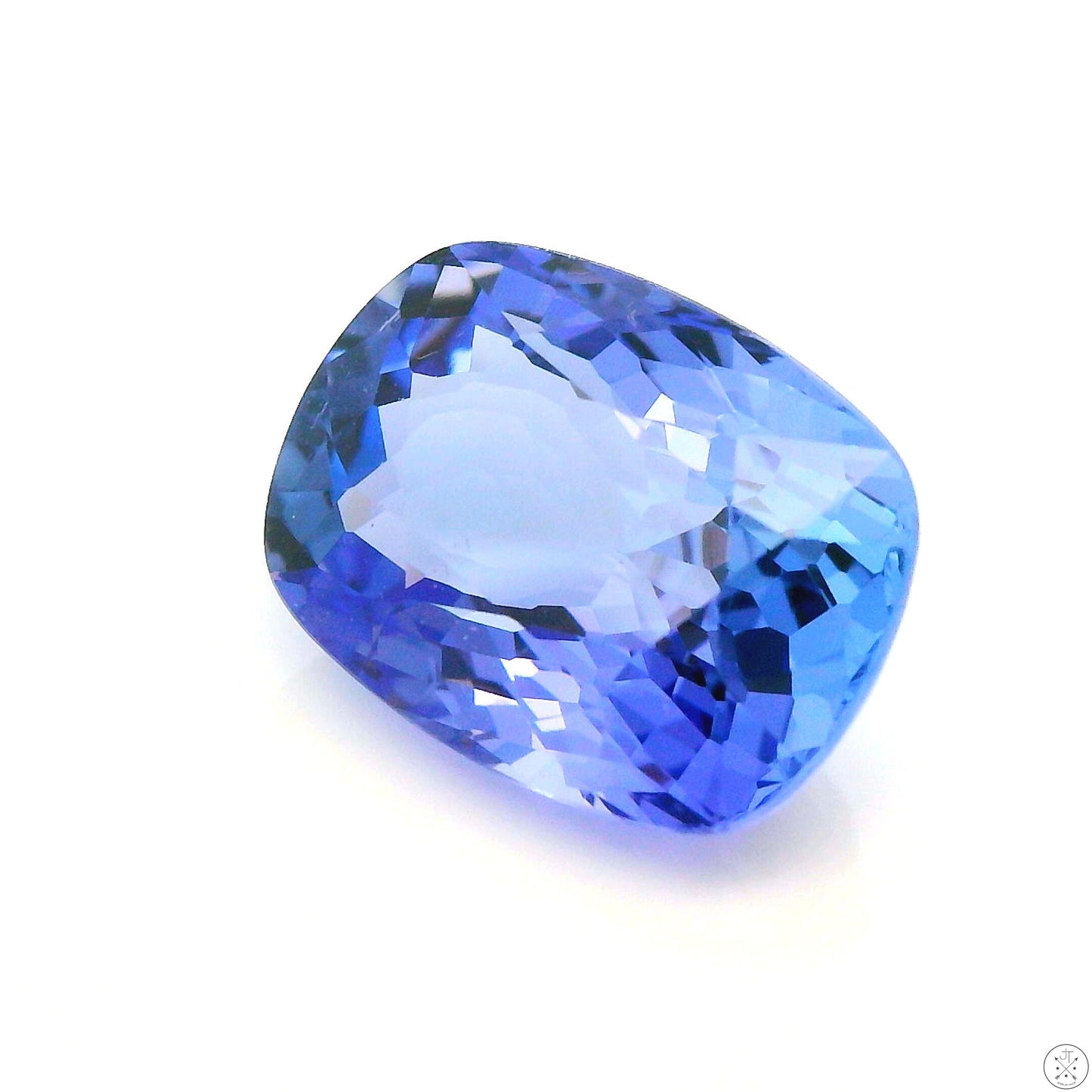 2.65 Carat Natural Tanzanite 10 x 7 mm Cushion Faceted Gemstone Loose