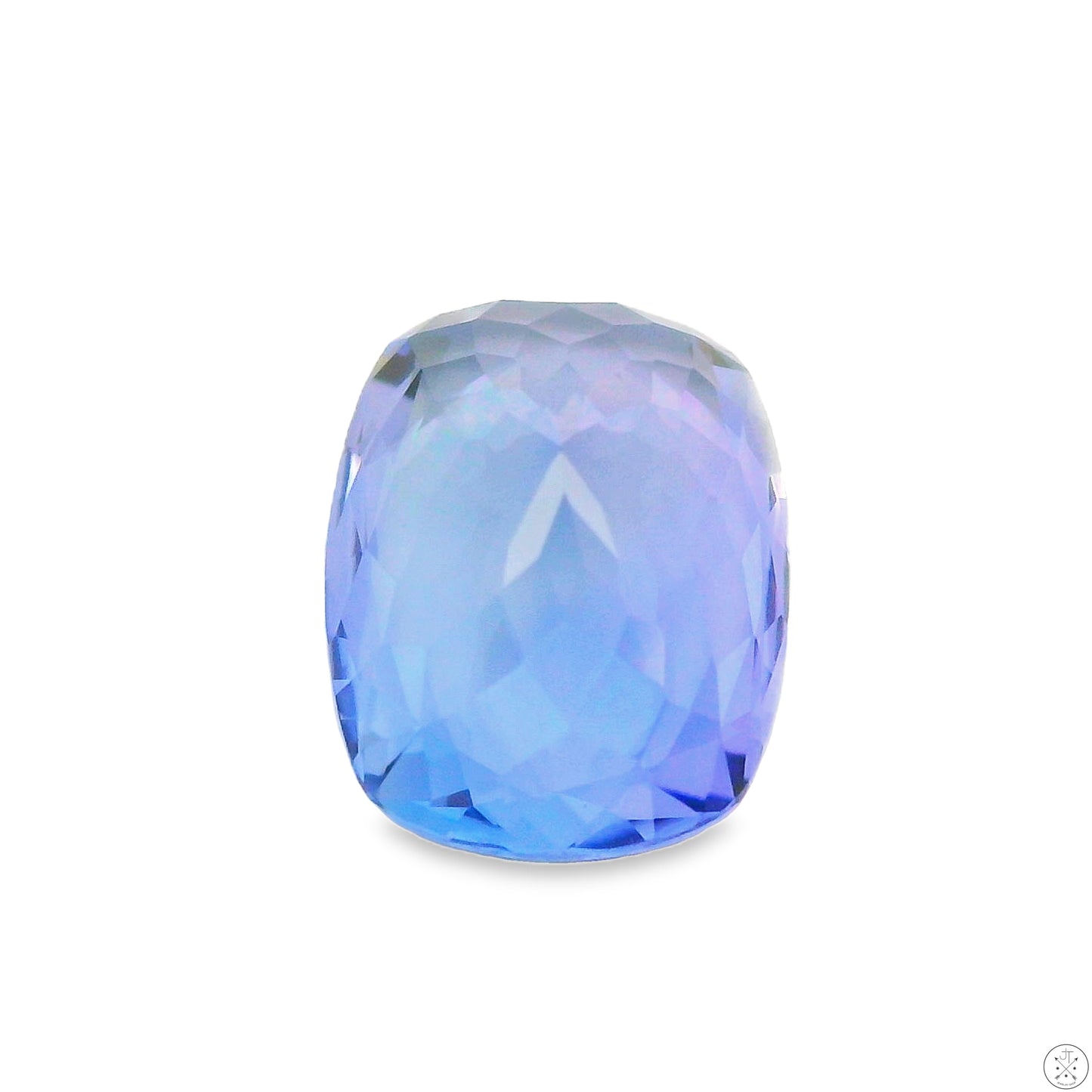 2.65 Carat Natural Tanzanite 10 x 7 mm Cushion Faceted Gemstone Loose
