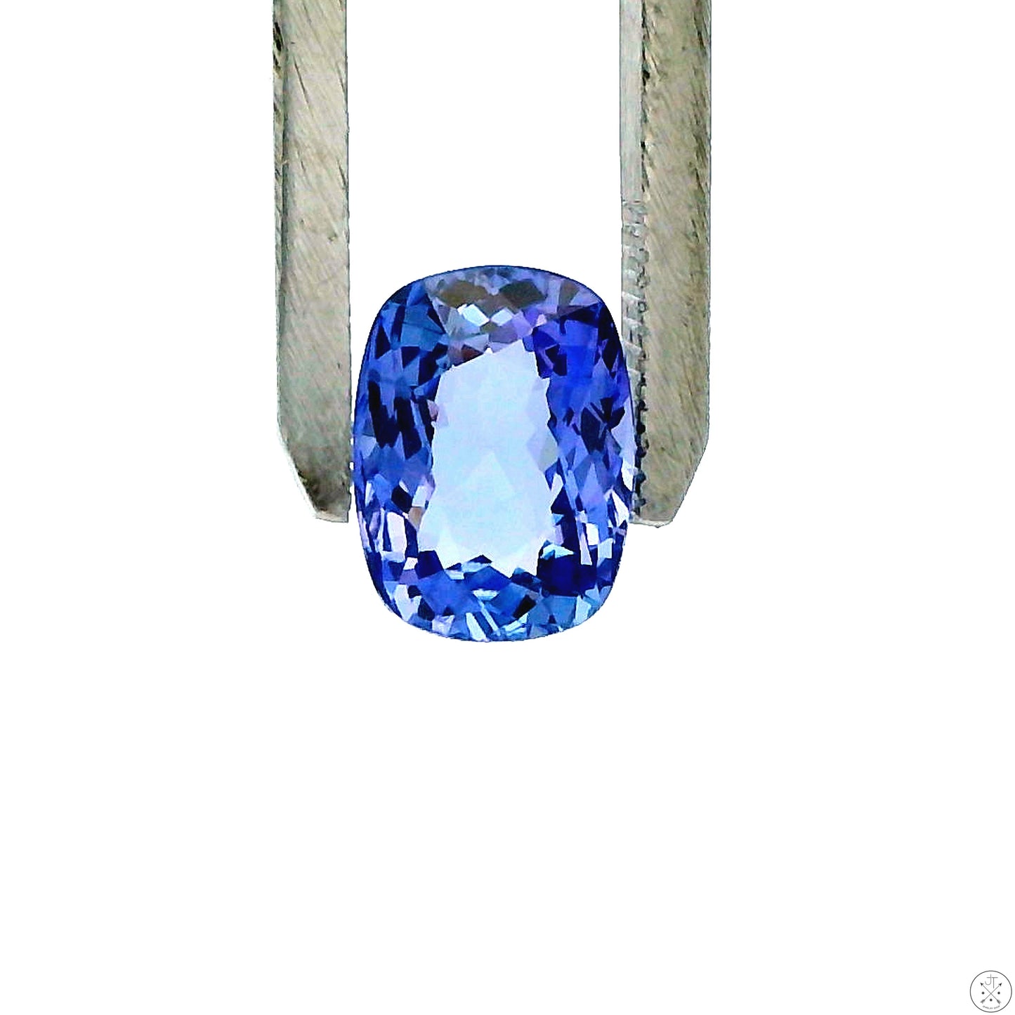 2.65 Carat Natural Tanzanite 10 x 7 mm Cushion Faceted Gemstone Loose