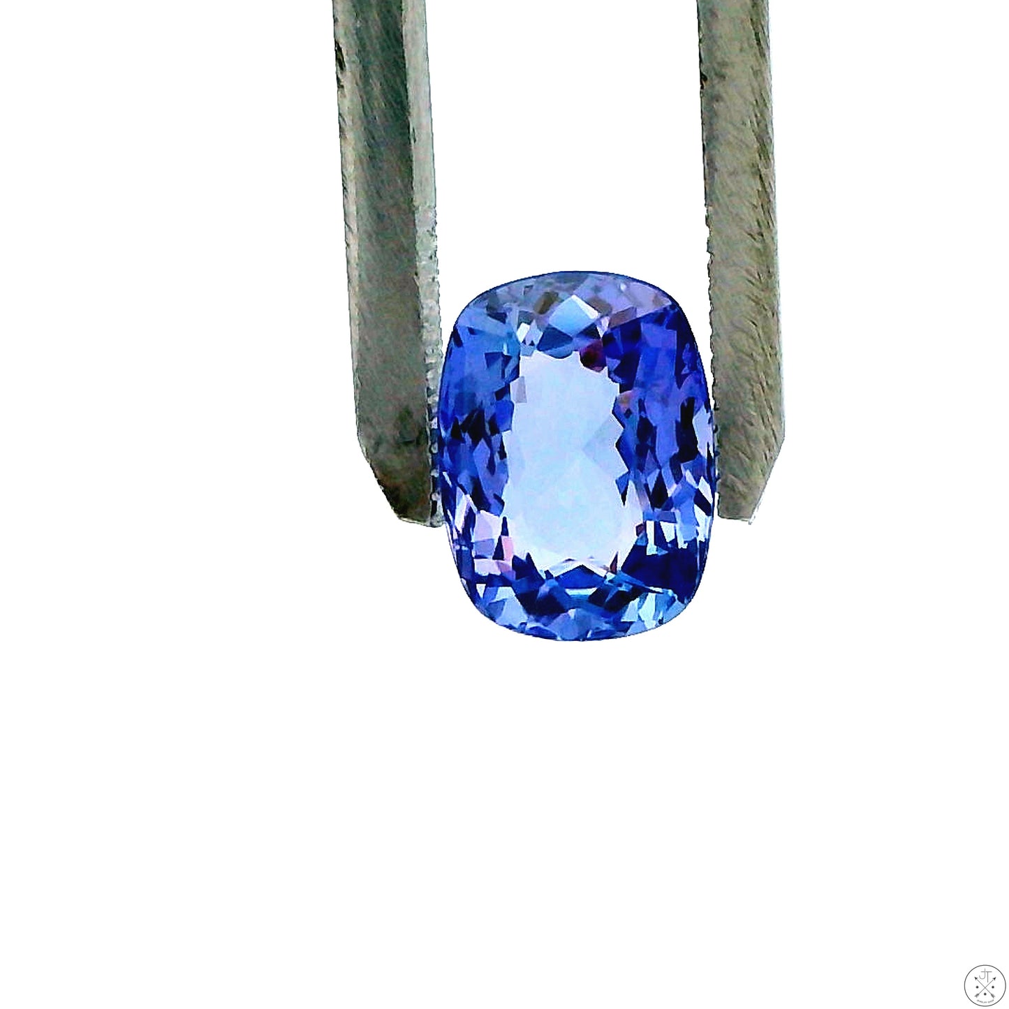 2.65 Carat Natural Tanzanite 10 x 7 mm Cushion Faceted Gemstone Loose