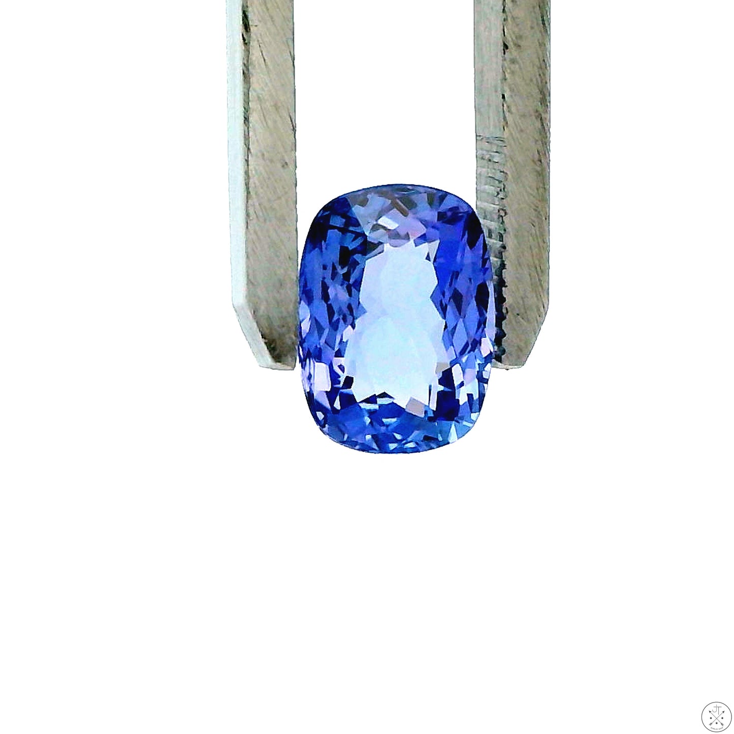2.65 Carat Natural Tanzanite 10 x 7 mm Cushion Faceted Gemstone Loose