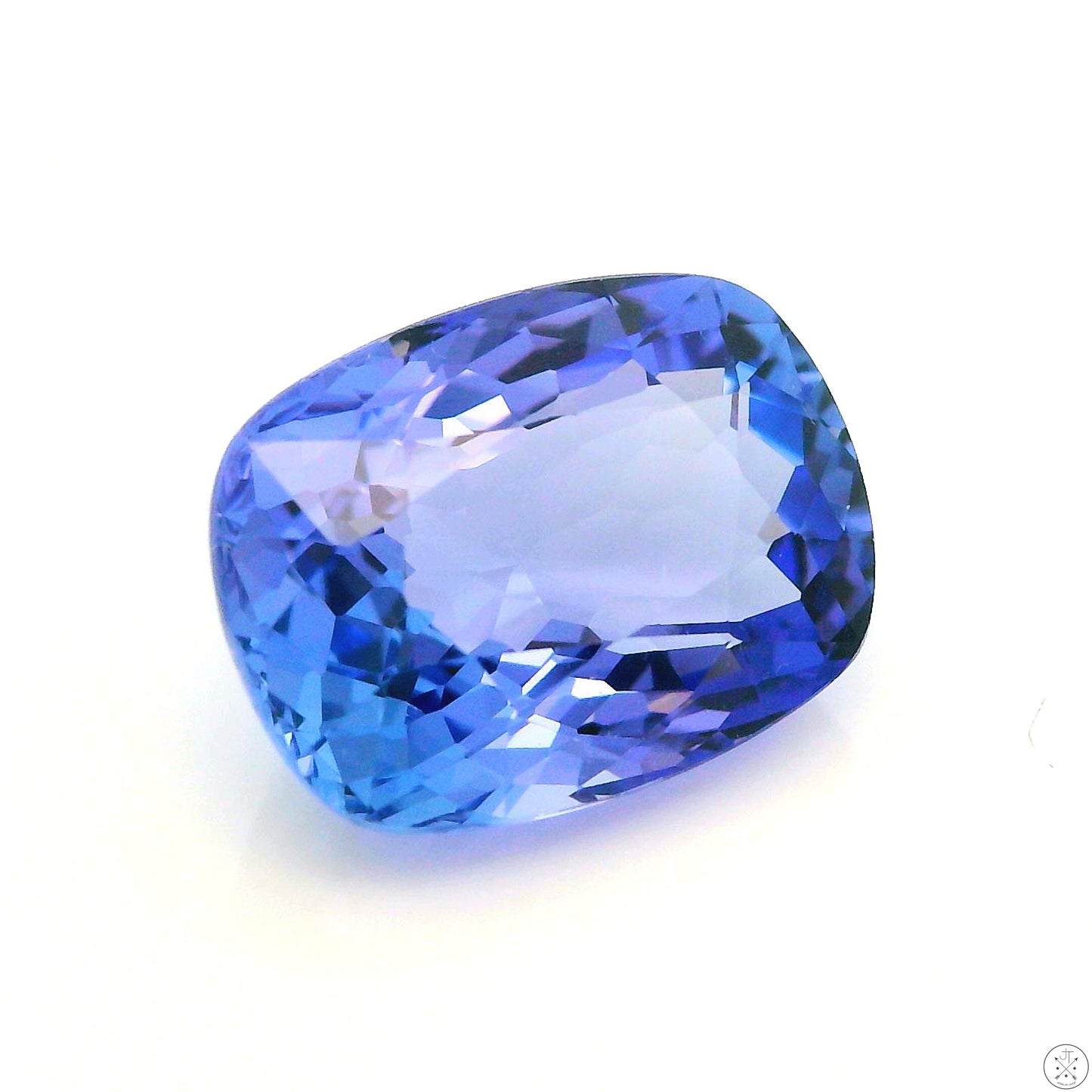 2.65 Carat Natural Tanzanite 10 x 7 mm Cushion Faceted Gemstone Loose