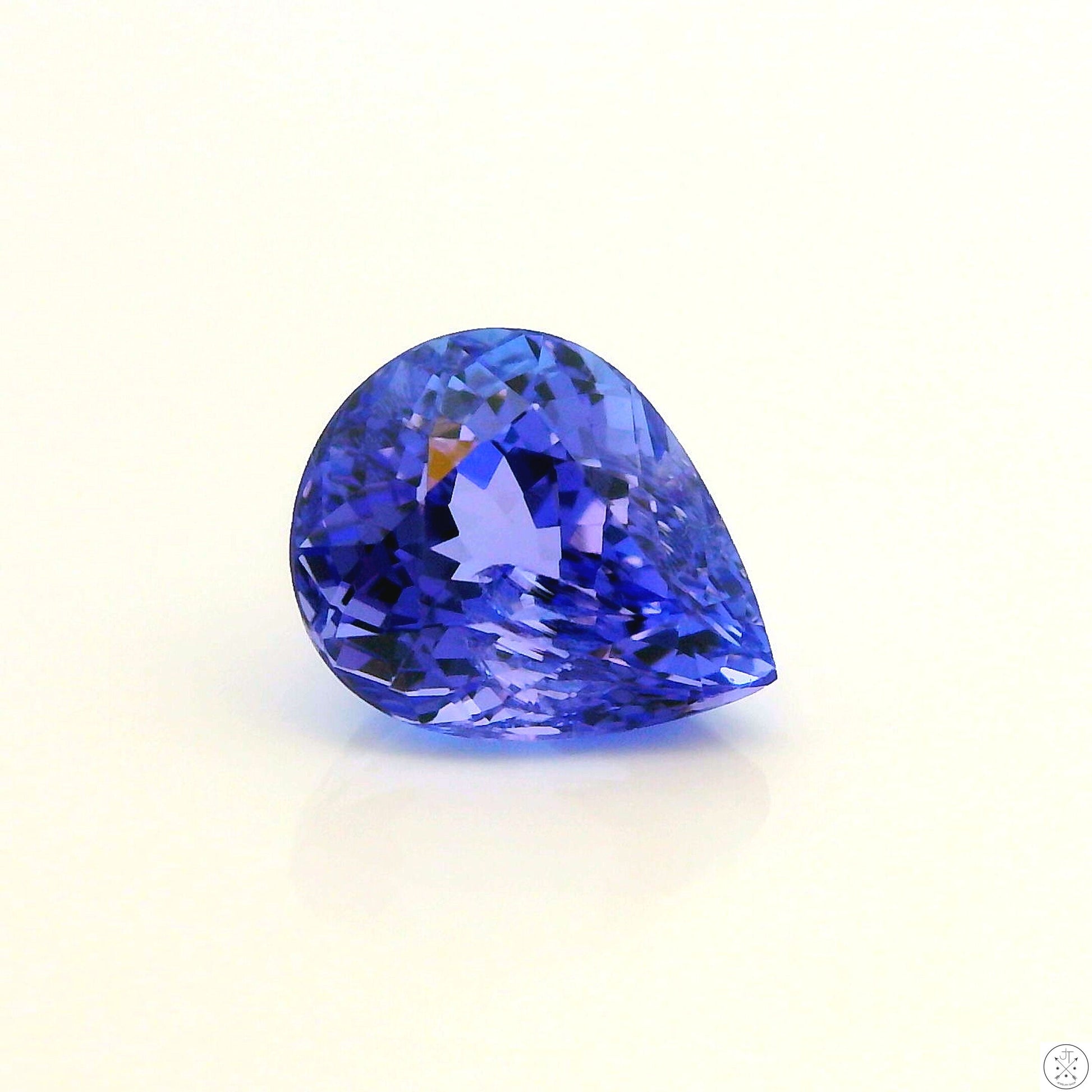 1.23 Carat Natural Tanzanite 7 x 6 mm Pear Faceted Gemstone Loose