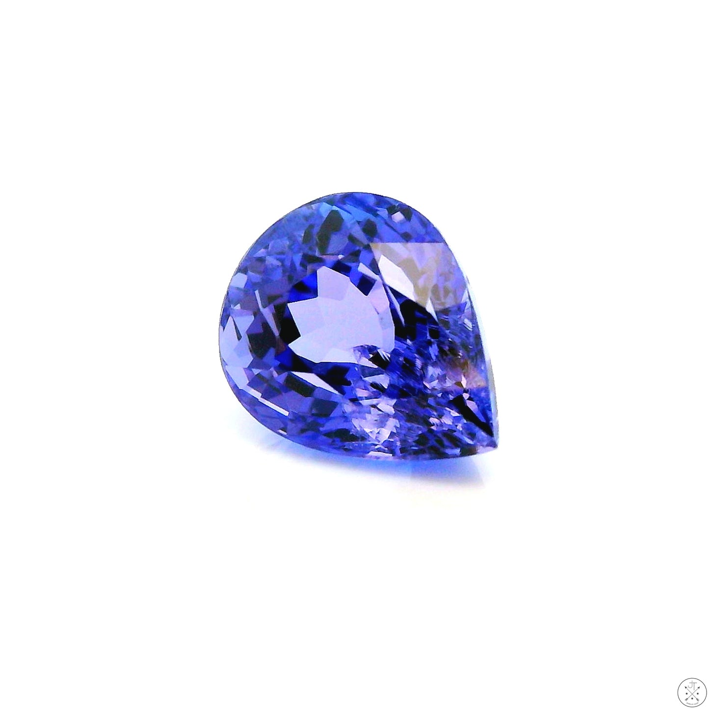 1.23 Carat Natural Tanzanite 7 x 6 mm Pear Faceted Gemstone Loose