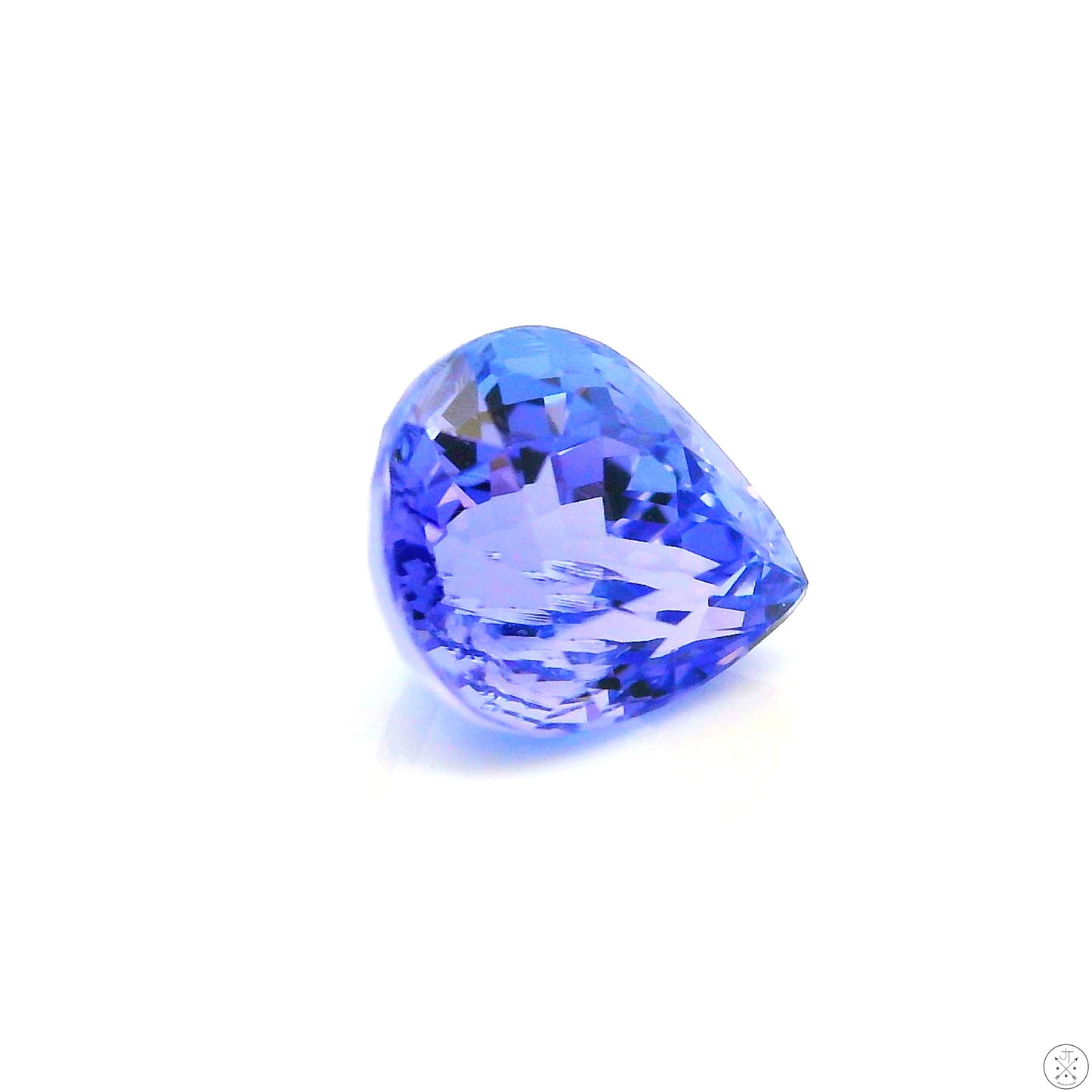 1.23 Carat Natural Tanzanite 7 x 6 mm Pear Faceted Gemstone Loose