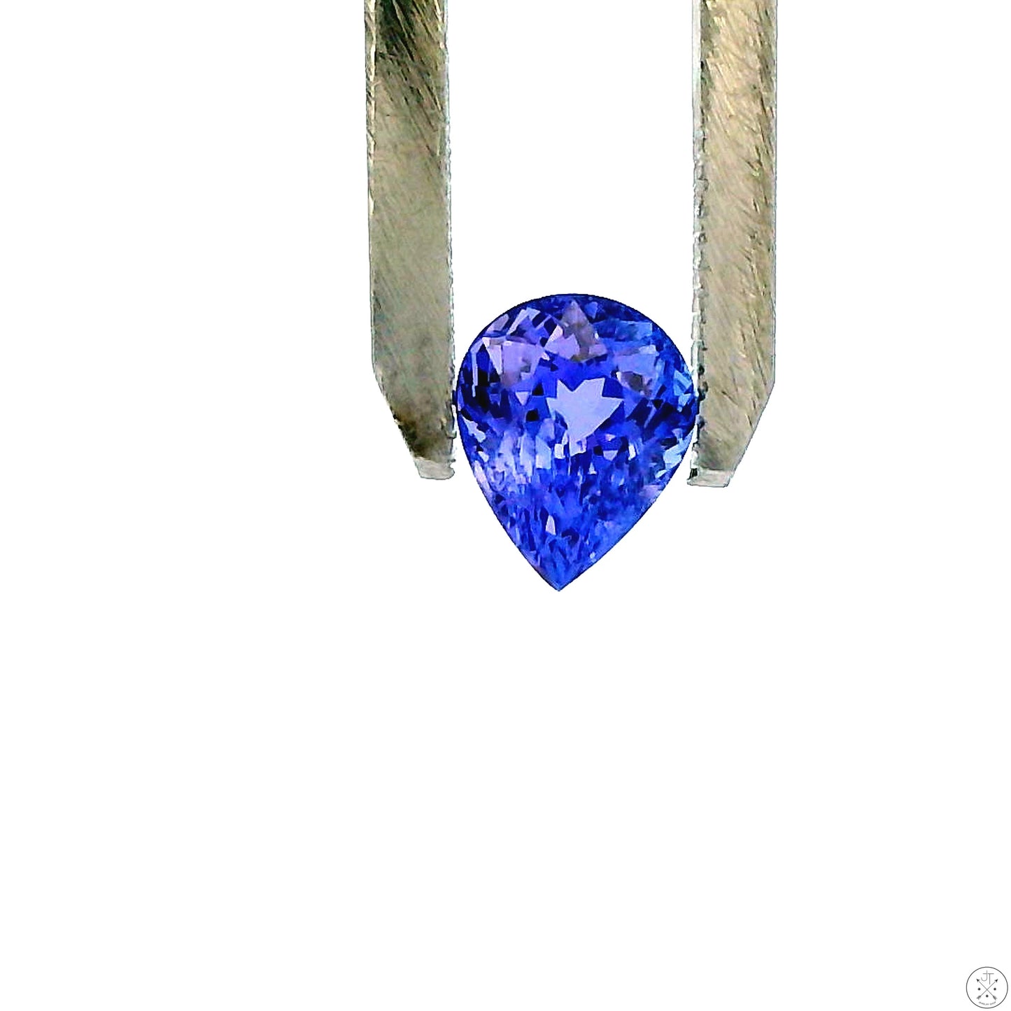 1.23 Carat Natural Tanzanite 7 x 6 mm Pear Faceted Gemstone Loose