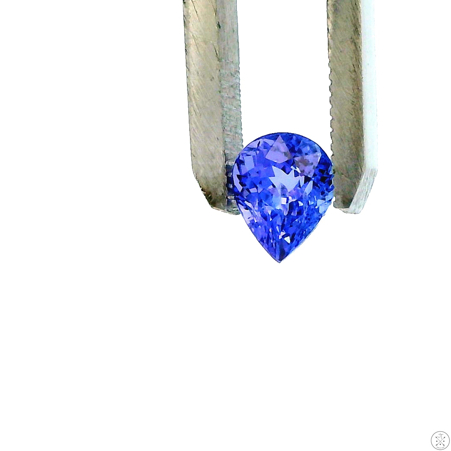 1.23 Carat Natural Tanzanite 7 x 6 mm Pear Faceted Gemstone Loose