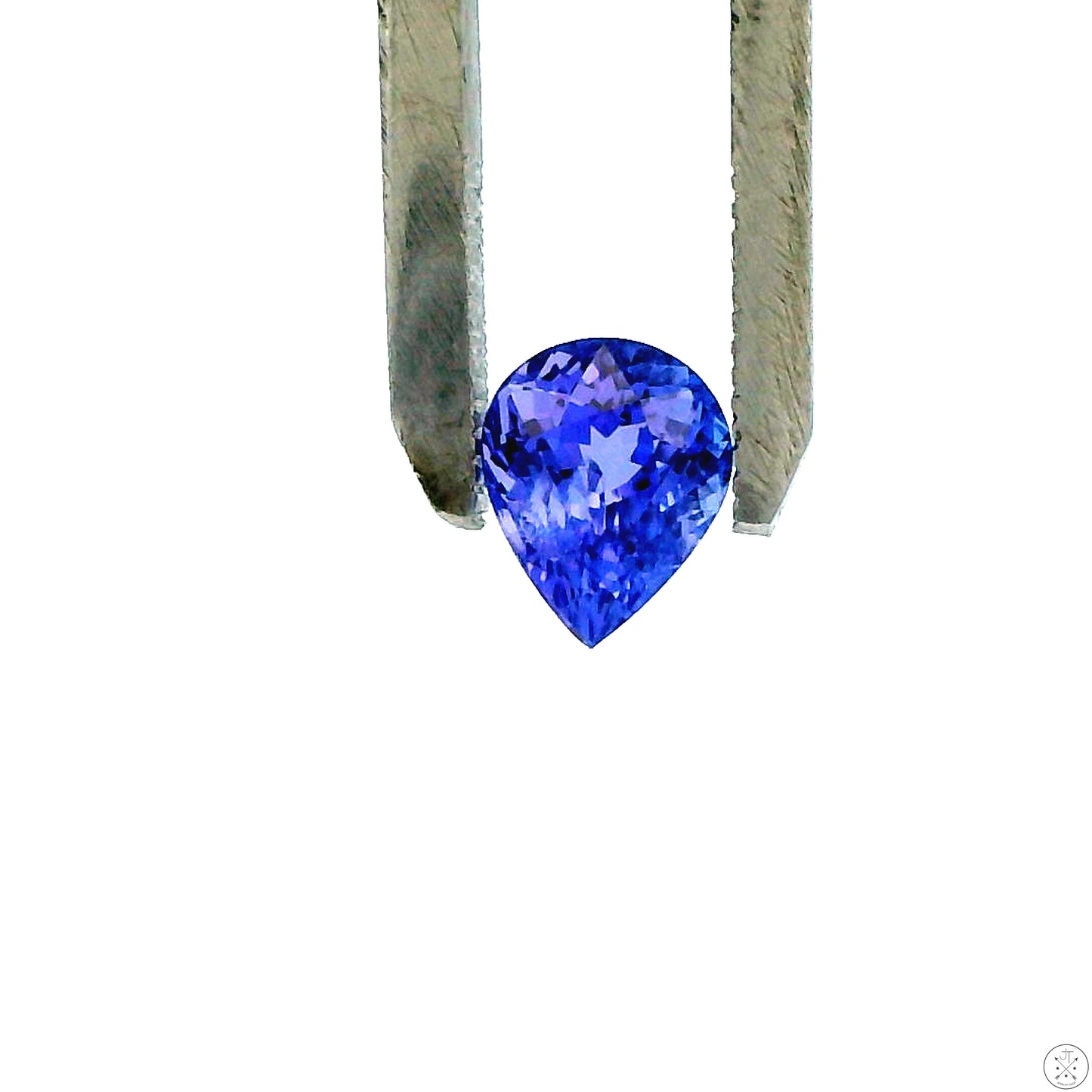 1.23 Carat Natural Tanzanite 7 x 6 mm Pear Faceted Gemstone Loose