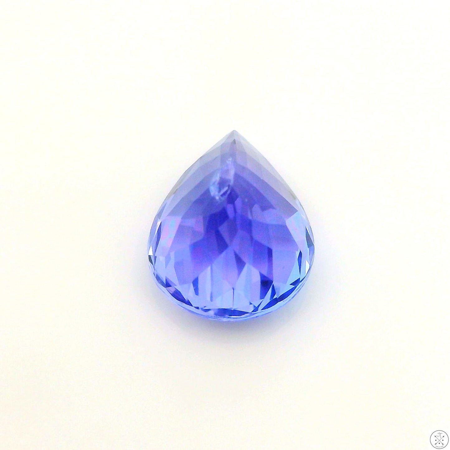 1.23 Carat Natural Tanzanite 7 x 6 mm Pear Faceted Gemstone Loose