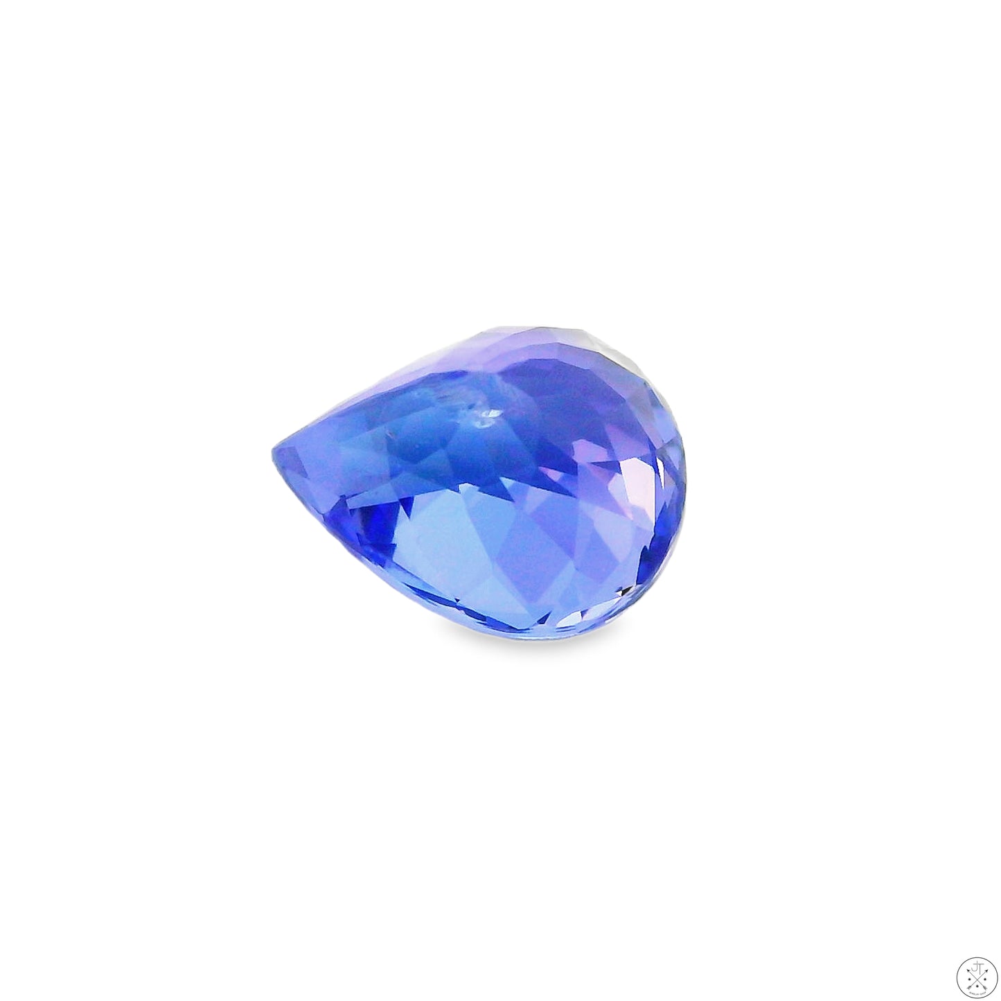 1.23 Carat Natural Tanzanite 7 x 6 mm Pear Faceted Gemstone Loose