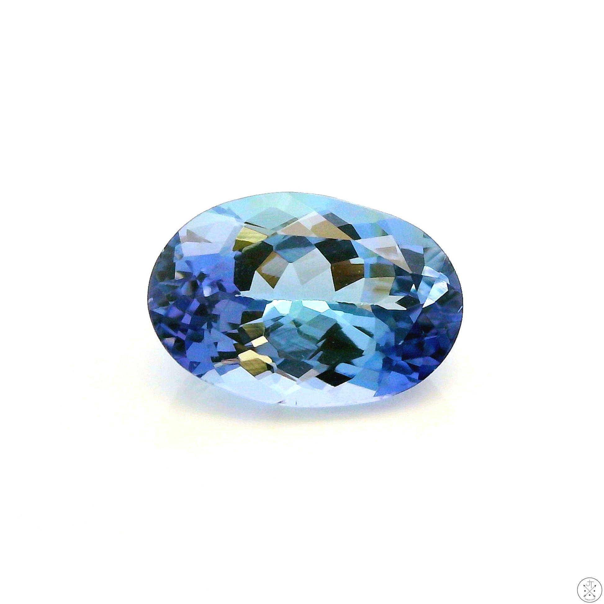 1.59 Carat Natural Tanzanite 9 x 6 mm Oval Faceted Gemstone Loose