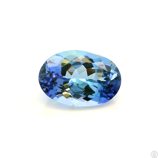 1.59 Carat Natural Tanzanite 9 x 6 mm Oval Faceted Gemstone Loose