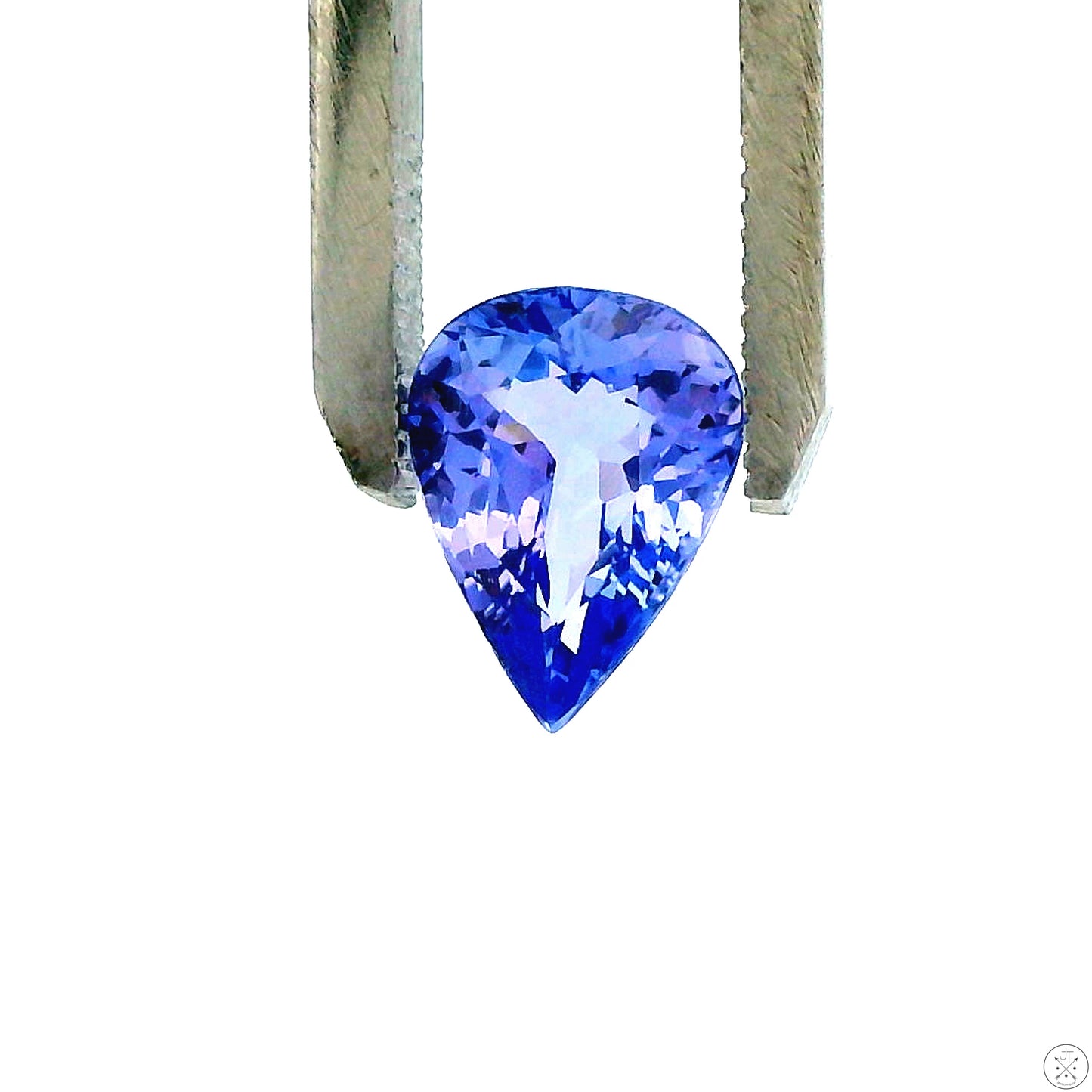 2.07 Carat Natural Tanzanite 10 x 7.6 mm Pear Faceted Gemstone Loose
