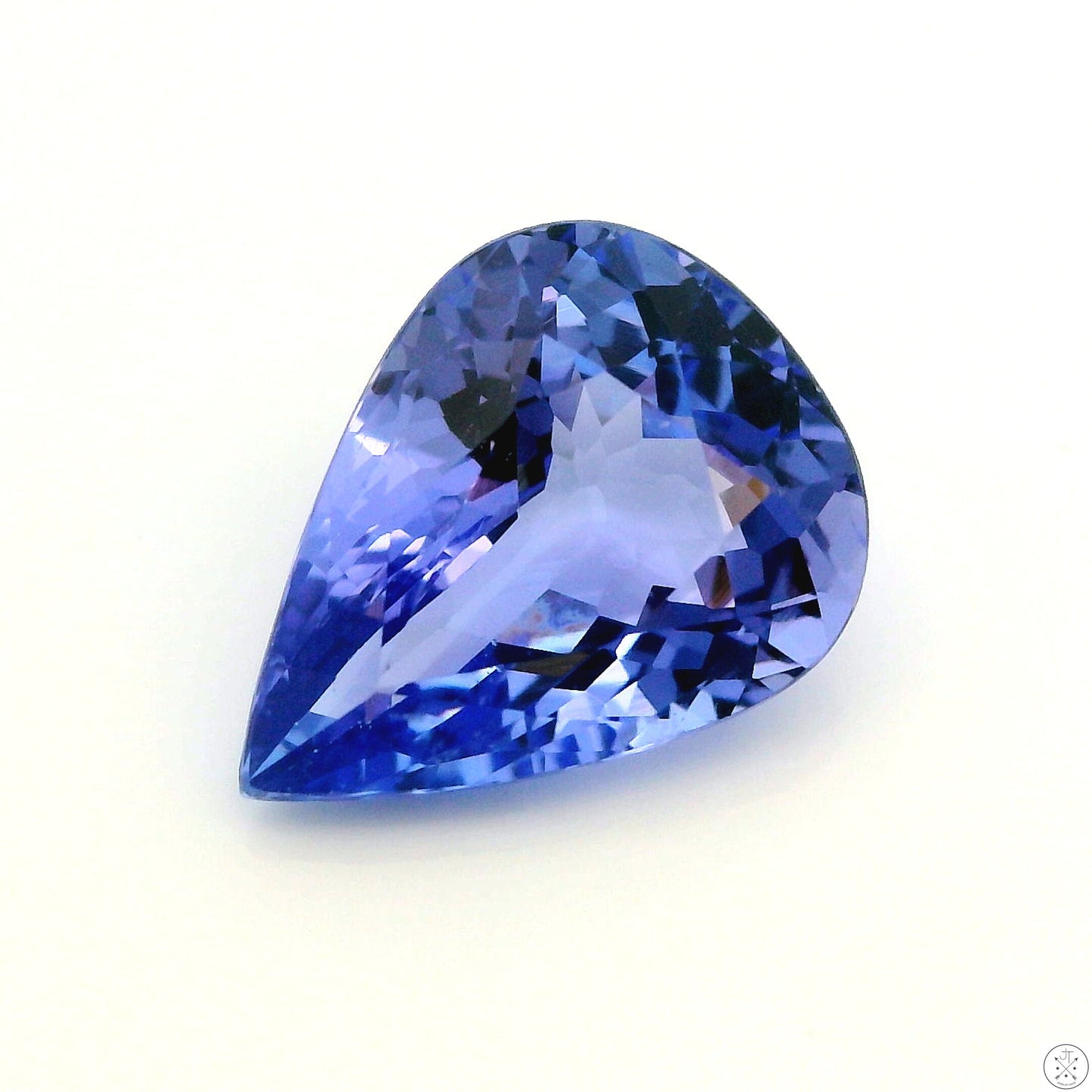 2.07 Carat Natural Tanzanite 10 x 7.6 mm Pear Faceted Gemstone Loose