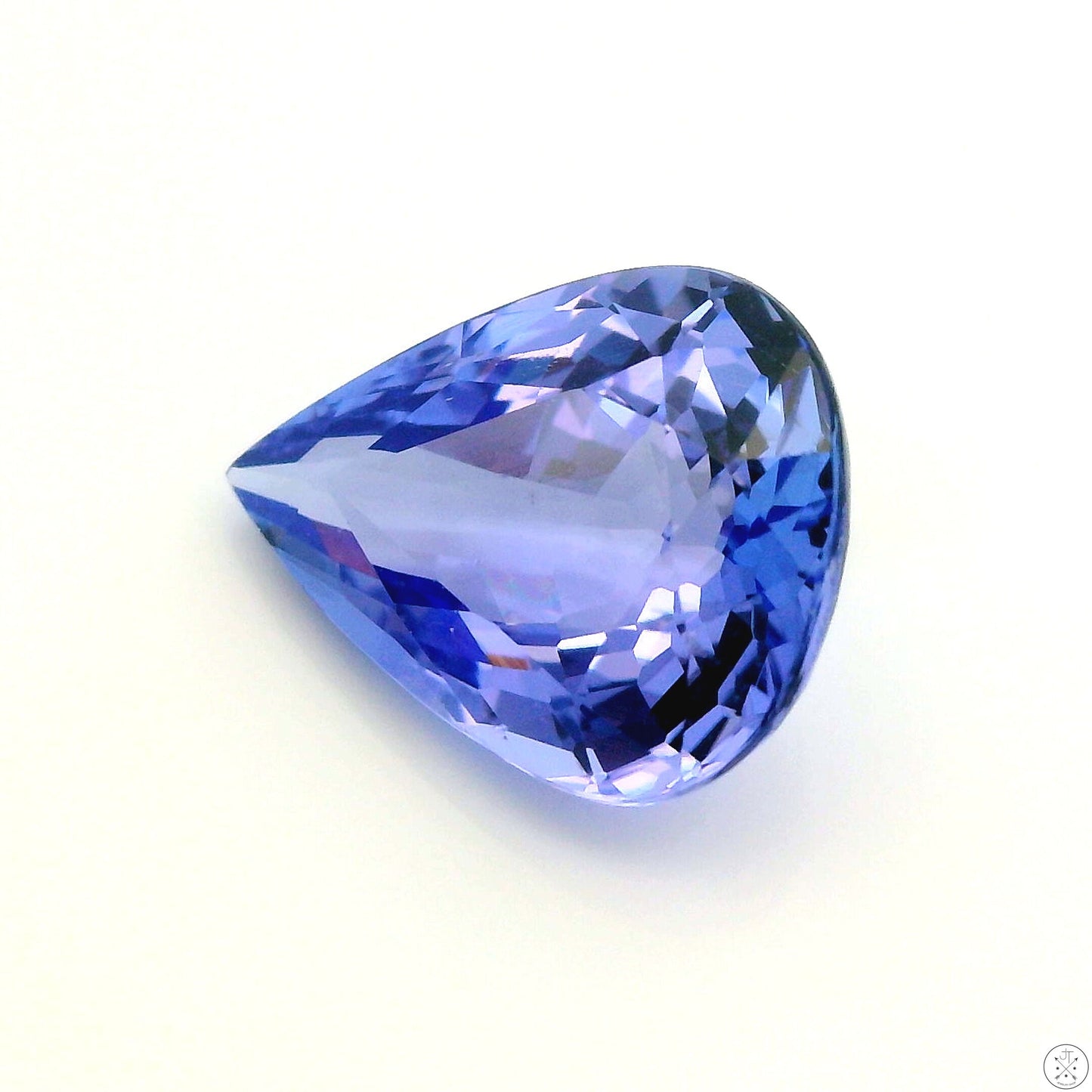 2.07 Carat Natural Tanzanite 10 x 7.6 mm Pear Faceted Gemstone Loose