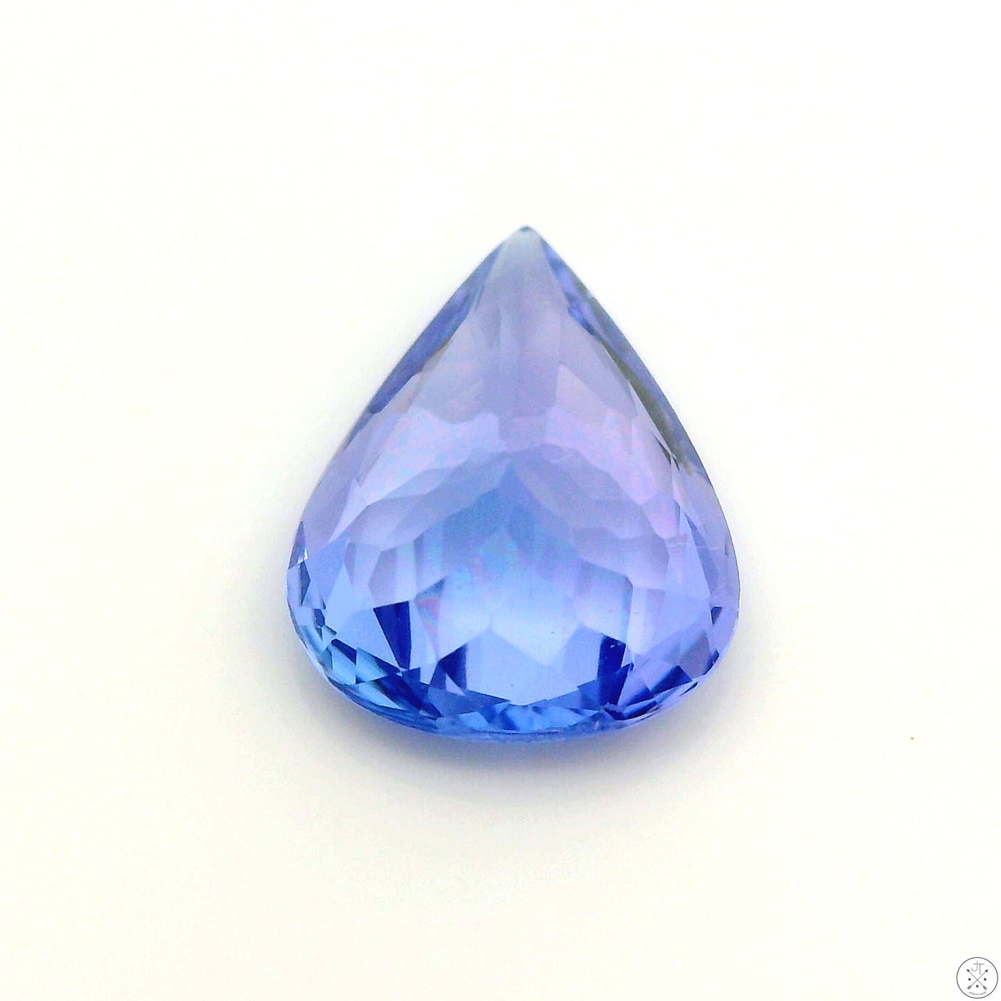2.07 Carat Natural Tanzanite 10 x 7.6 mm Pear Faceted Gemstone Loose