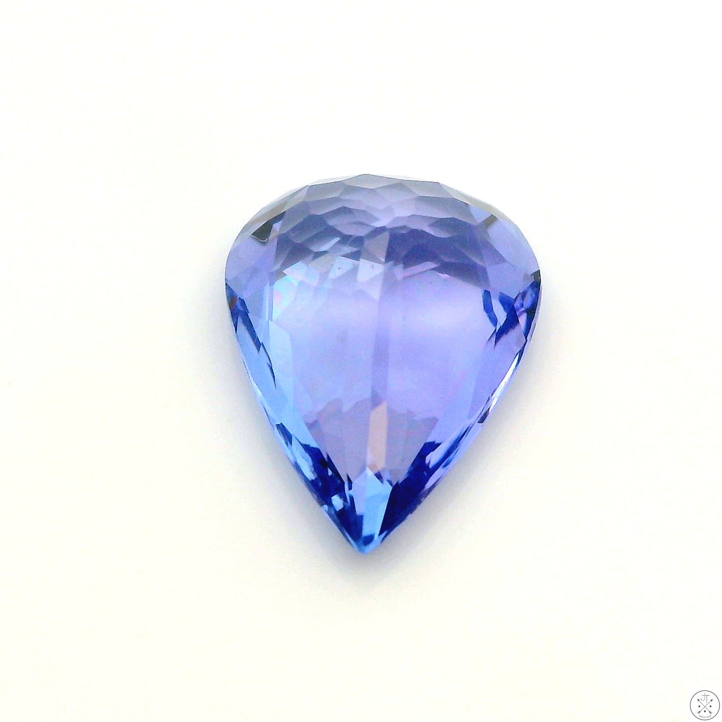 2.07 Carat Natural Tanzanite 10 x 7.6 mm Pear Faceted Gemstone Loose