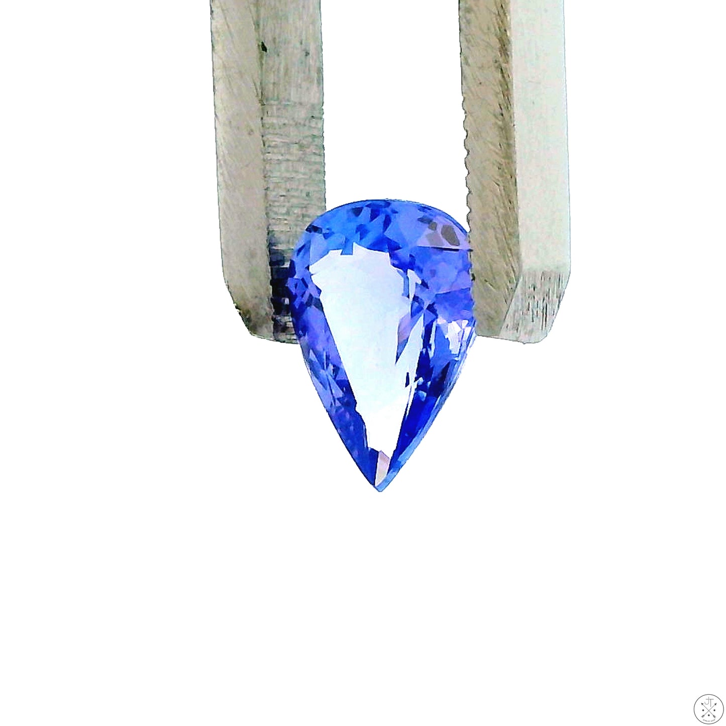 2.07 Carat Natural Tanzanite 10 x 7.6 mm Pear Faceted Gemstone Loose