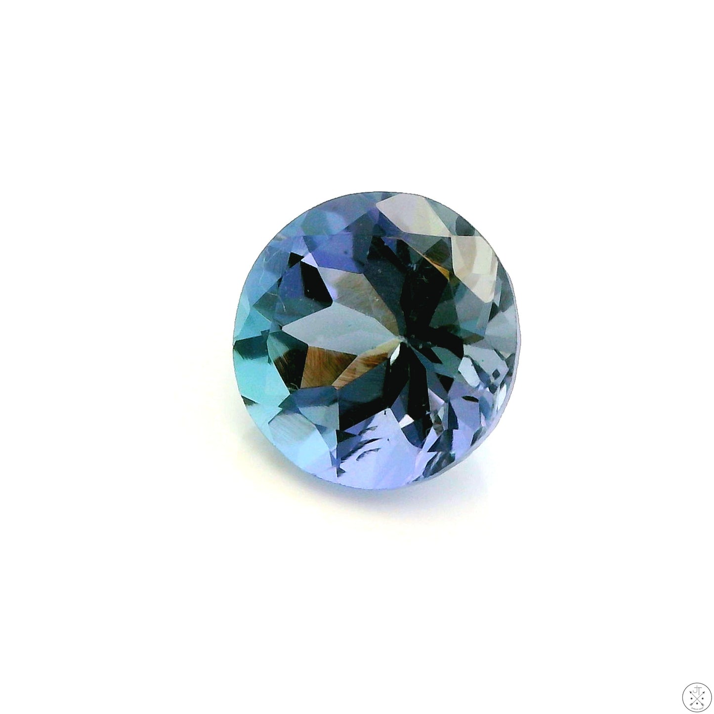 1.40 Carat Natural Tanzanite 6.7 mm Round Faceted Gemstone Loose