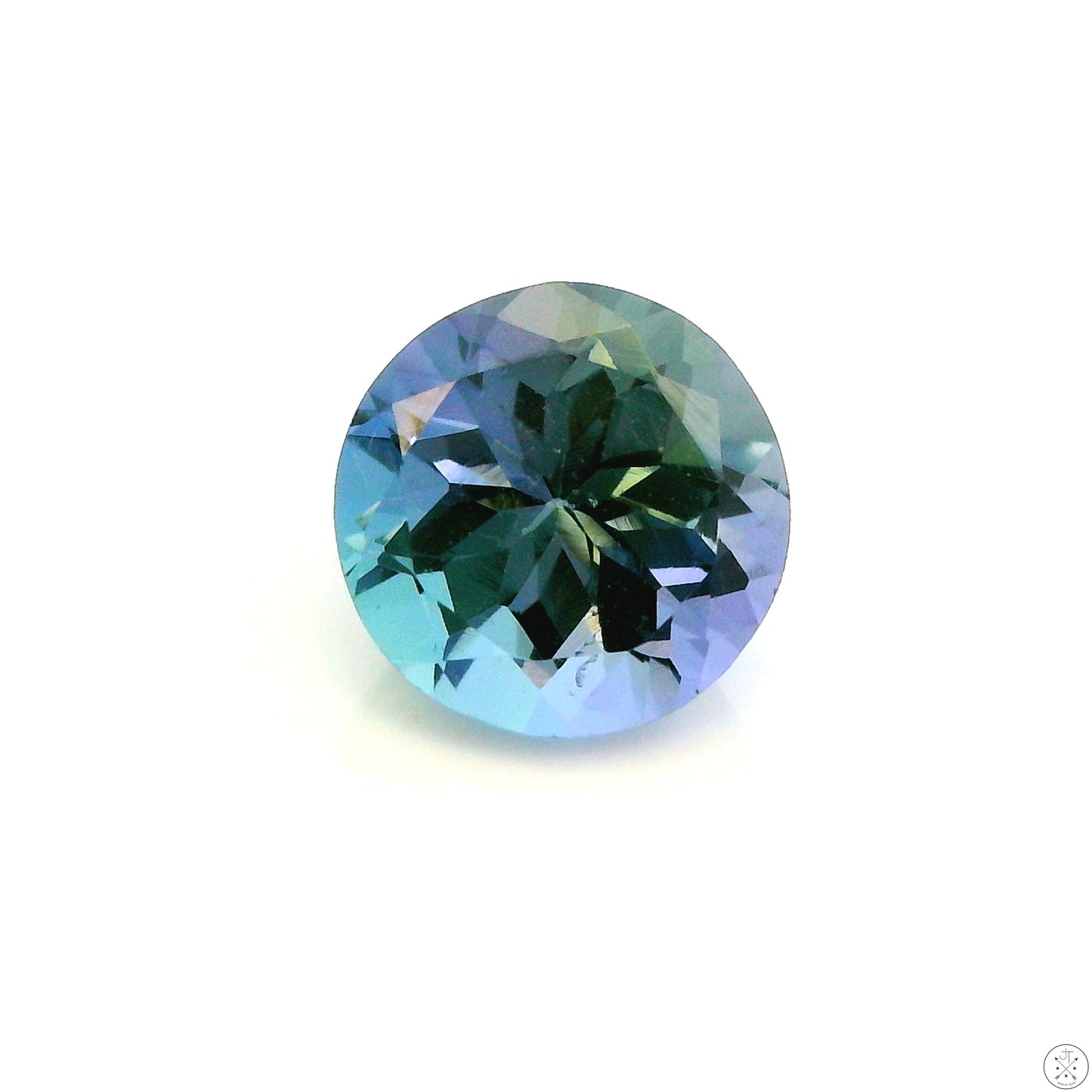 1.40 Carat Natural Tanzanite 6.7 mm Round Faceted Gemstone Loose