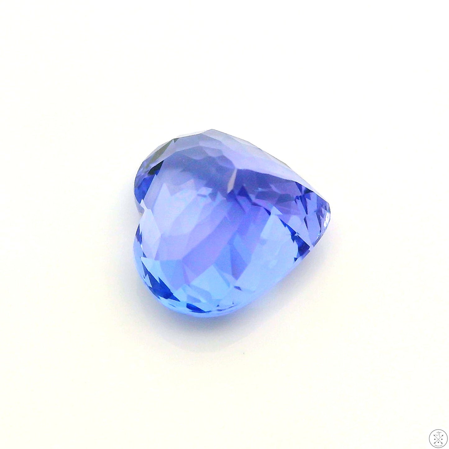 2.02 Carat Natural Tanzanite 8 x 7.4 mm Heart Faceted Gemstone Loose