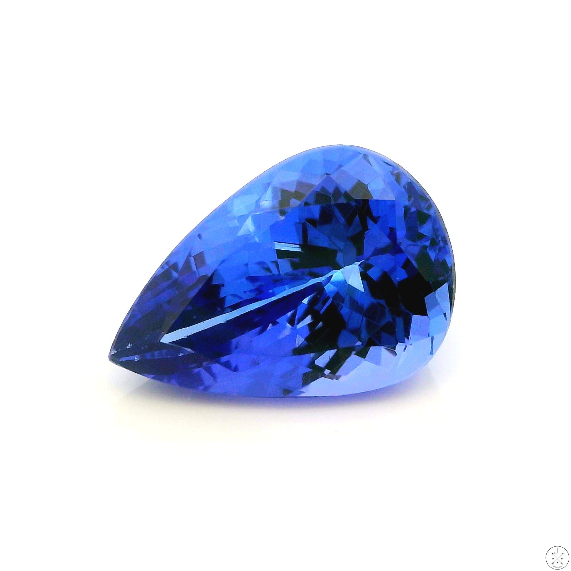 4.08 Carat Natural Tanzanite 12.7 x 8.7 mm Pear Faceted Gemstone Loose