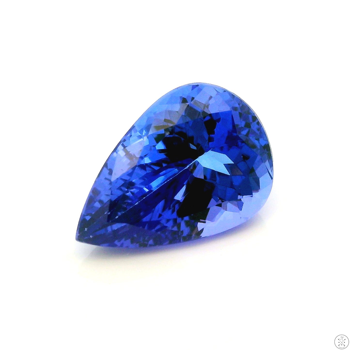 4.08 Carat Natural Tanzanite 12.7 x 8.7 mm Pear Faceted Gemstone Loose