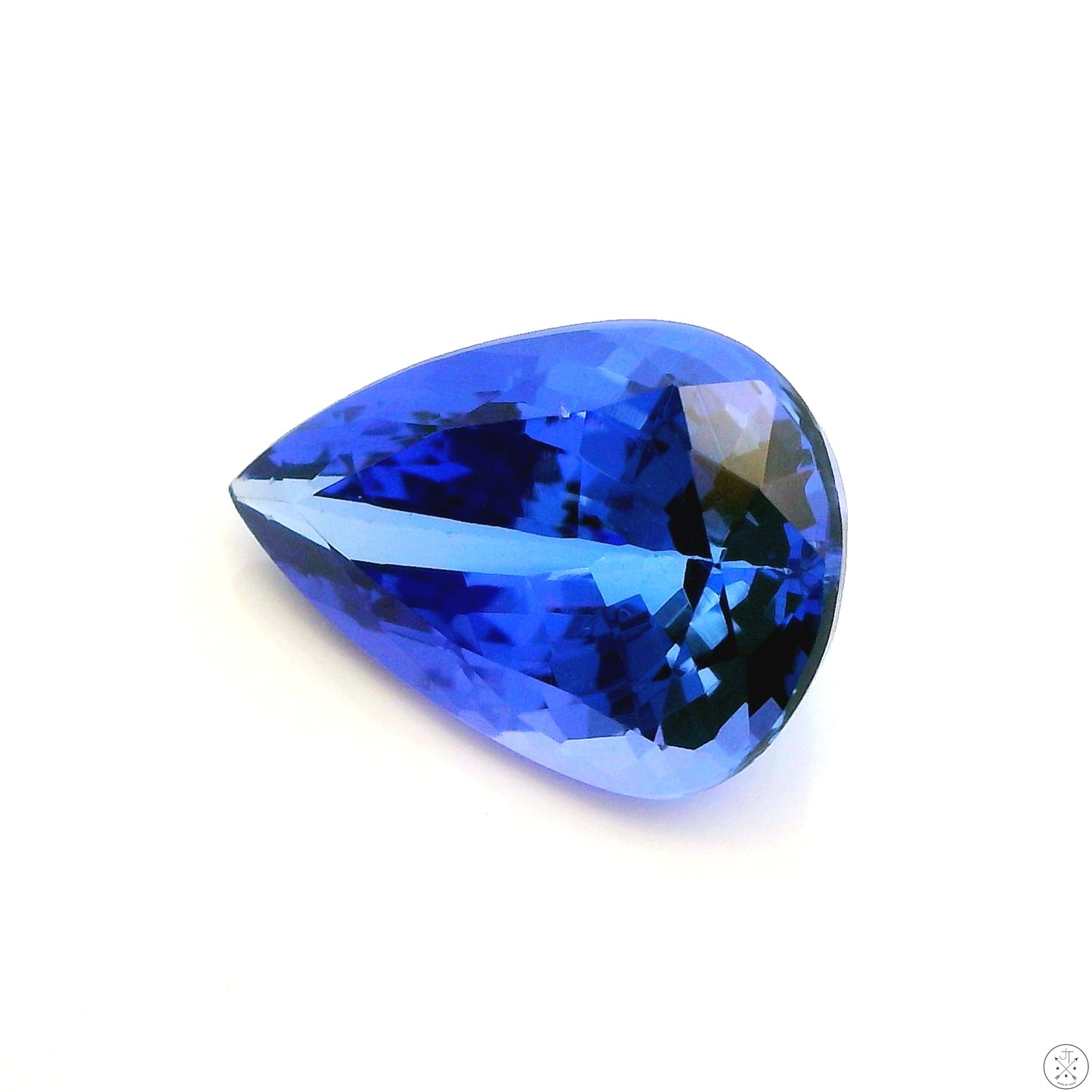4.08 Carat Natural Tanzanite 12.7 x 8.7 mm Pear Faceted Gemstone Loose