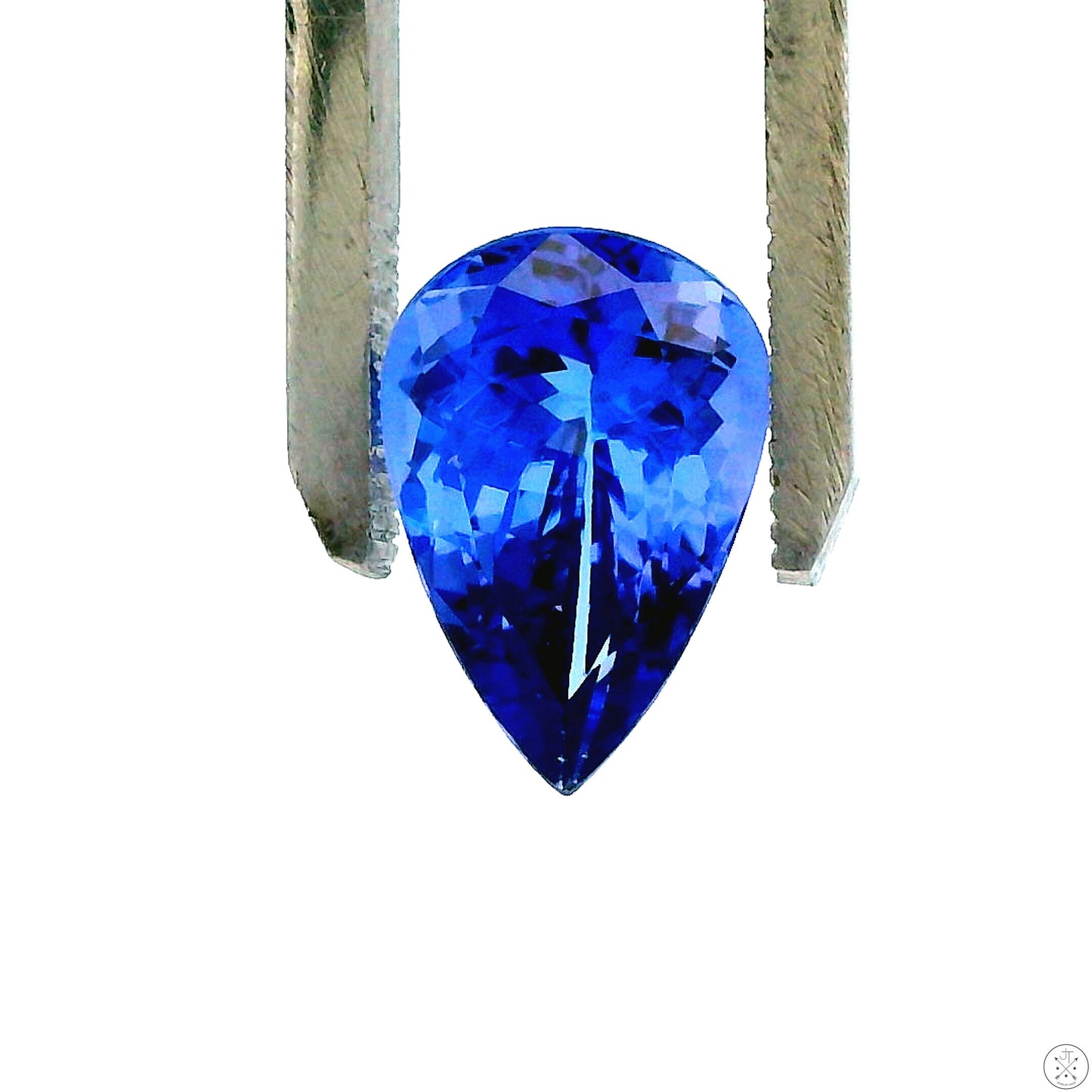 4.08 Carat Natural Tanzanite 12.7 x 8.7 mm Pear Faceted Gemstone Loose