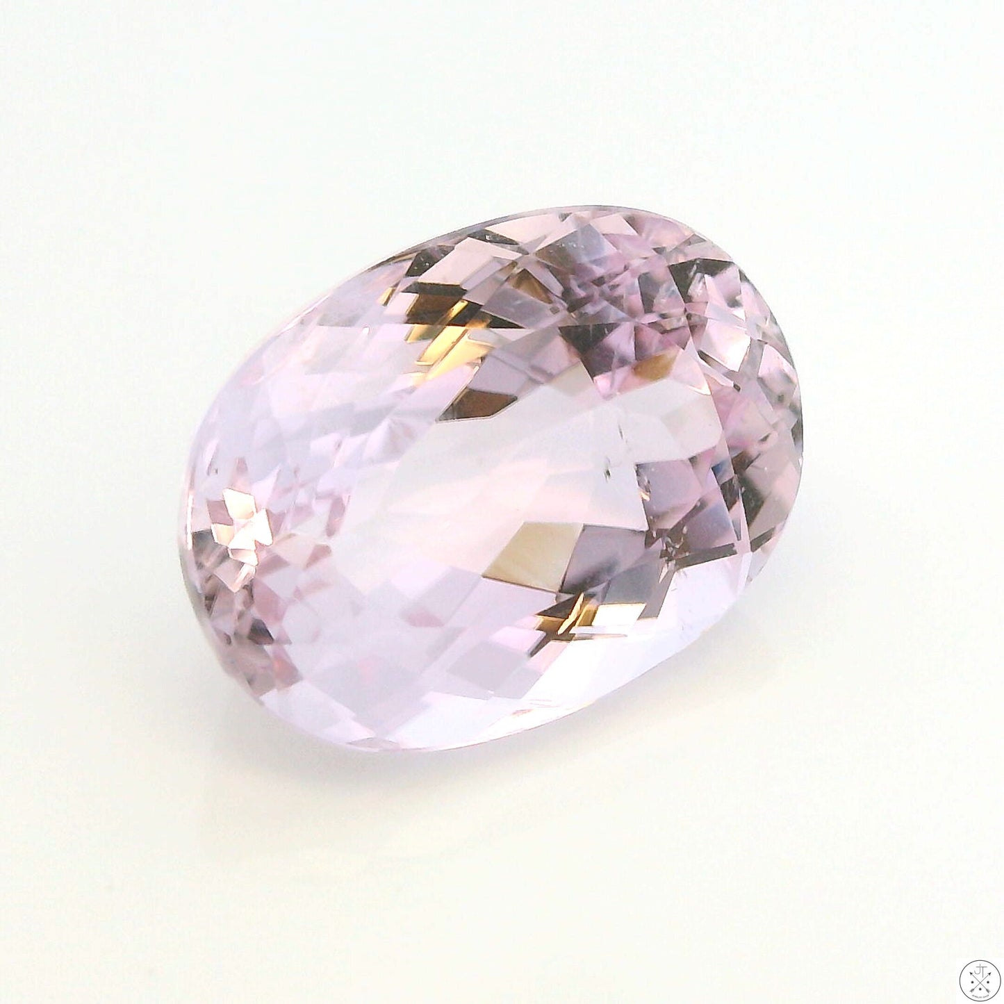 9.90 Carat Natural Kunzite 15 x 11 mm Oval Faceted Gemstone Loose