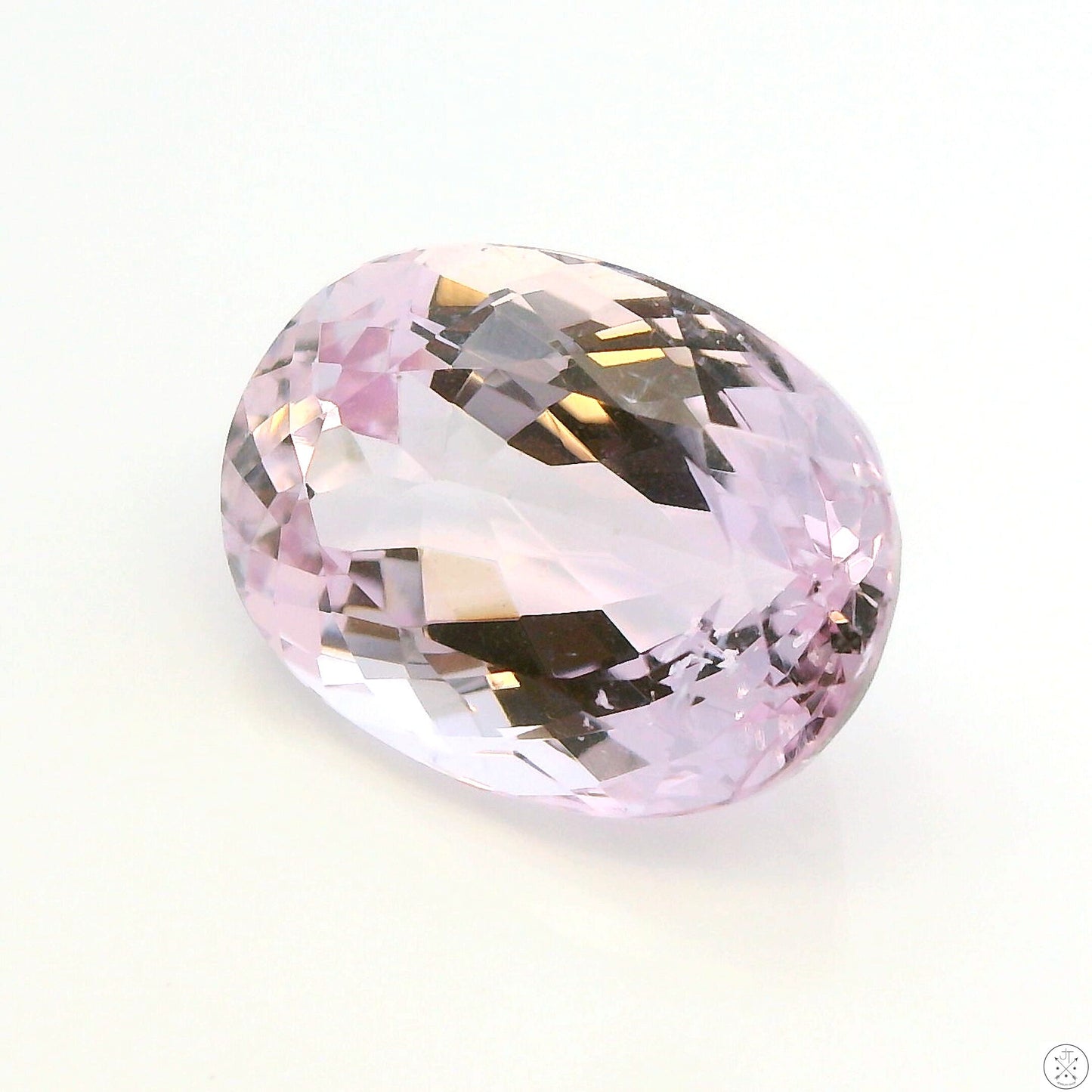 9.90 Carat Natural Kunzite 15 x 11 mm Oval Faceted Gemstone Loose