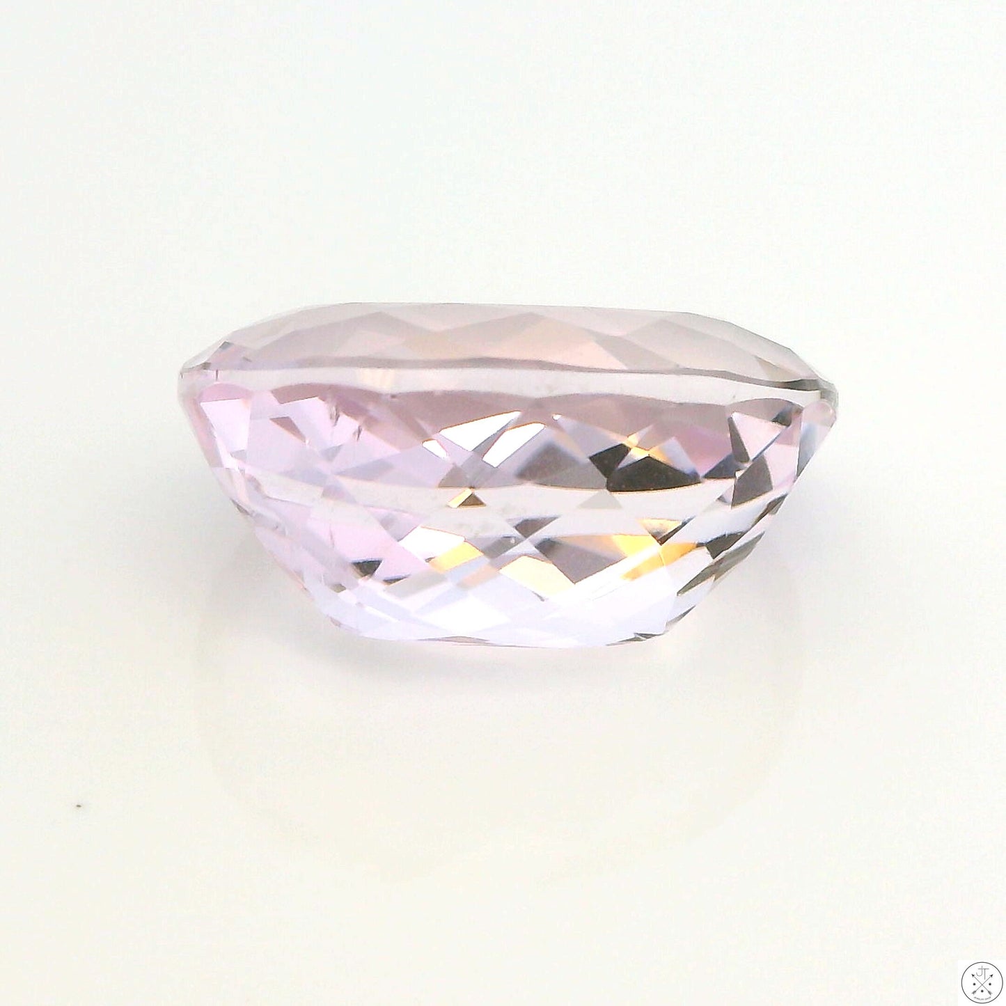 9.90 Carat Natural Kunzite 15 x 11 mm Oval Faceted Gemstone Loose