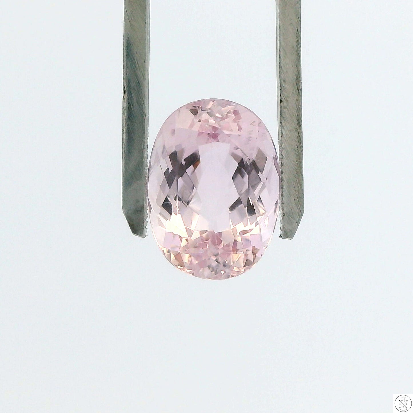 9.90 Carat Natural Kunzite 15 x 11 mm Oval Faceted Gemstone Loose