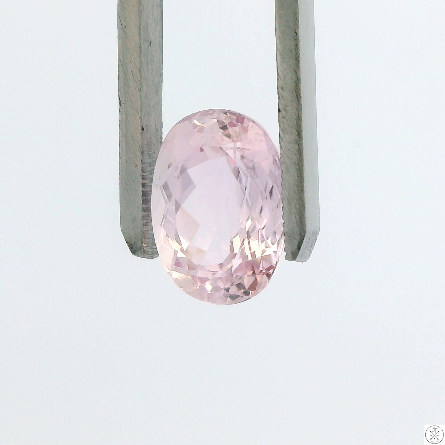 9.90 Carat Natural Kunzite 15 x 11 mm Oval Faceted Gemstone Loose