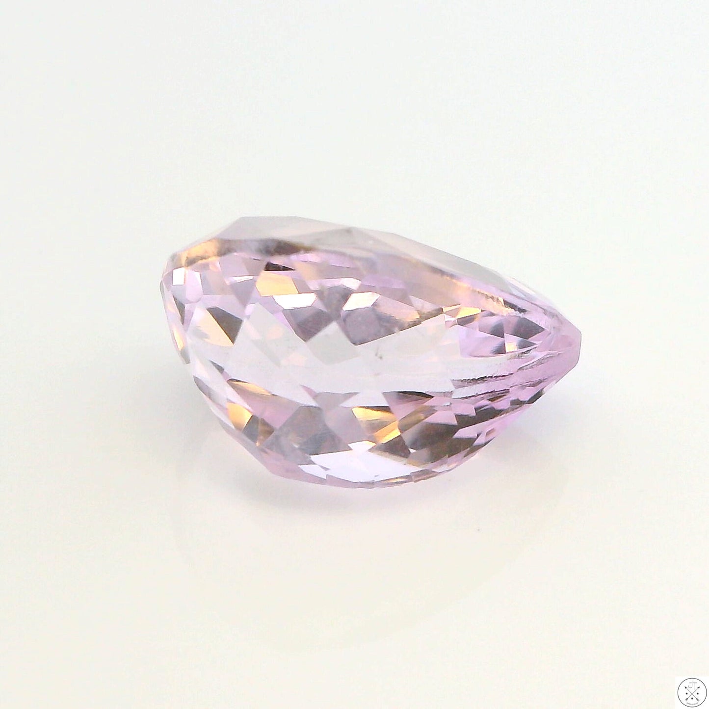 7.95 Carat Natural Kunzite 14 x 10 mm Pear Faceted Gemstone Loose