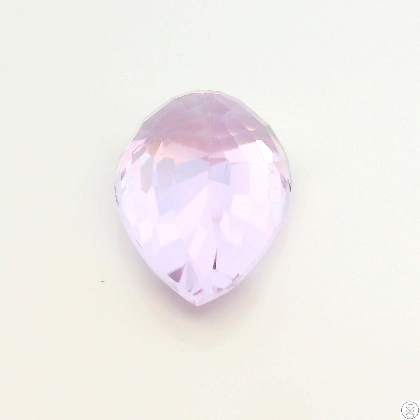 7.95 Carat Natural Kunzite 14 x 10 mm Pear Faceted Gemstone Loose