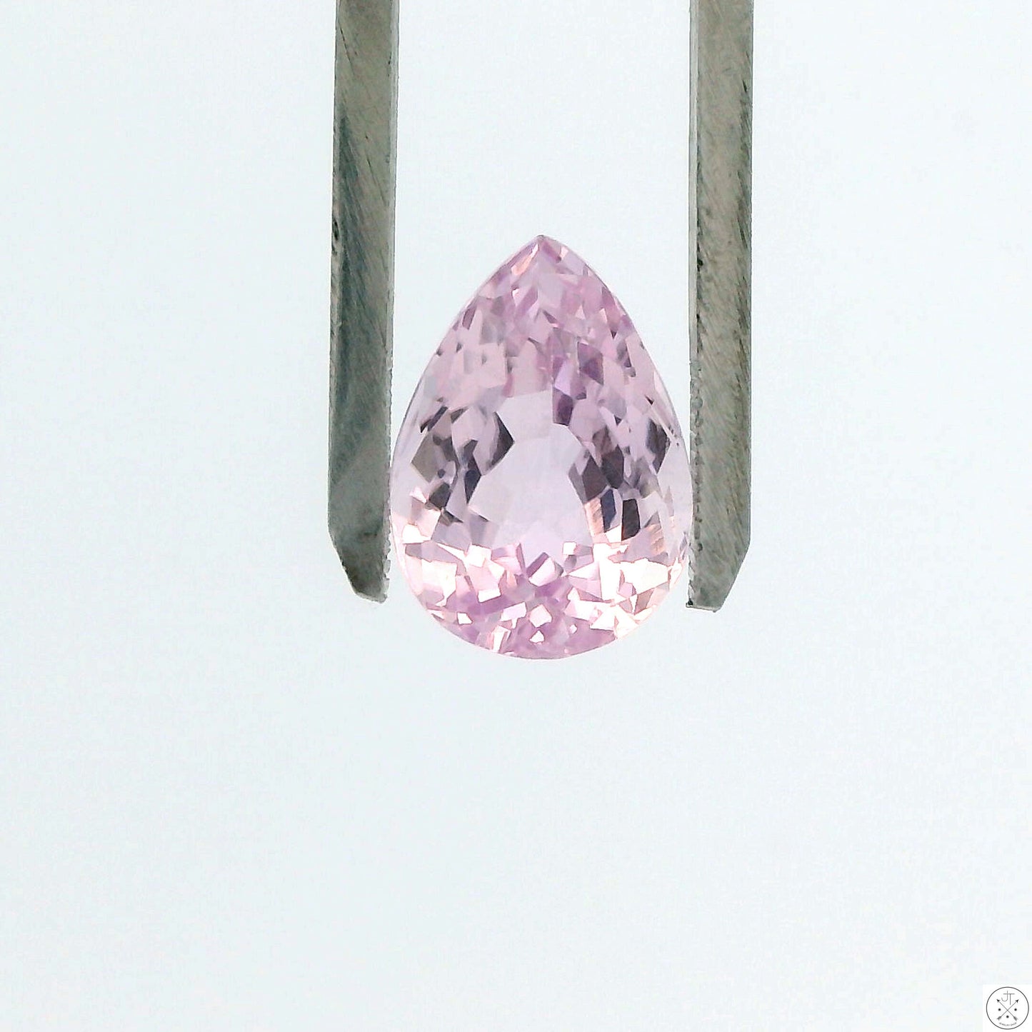 7.95 Carat Natural Kunzite 14 x 10 mm Pear Faceted Gemstone Loose