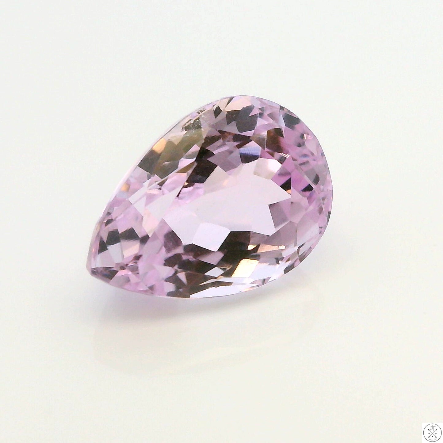 7.95 Carat Natural Kunzite 14 x 10 mm Pear Faceted Gemstone Loose