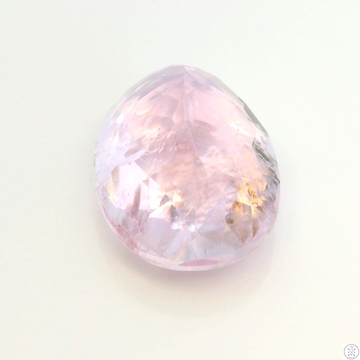 12.35 Carat Natural Kunzite 16 x 12 mm Oval Faceted Gemstone Loose