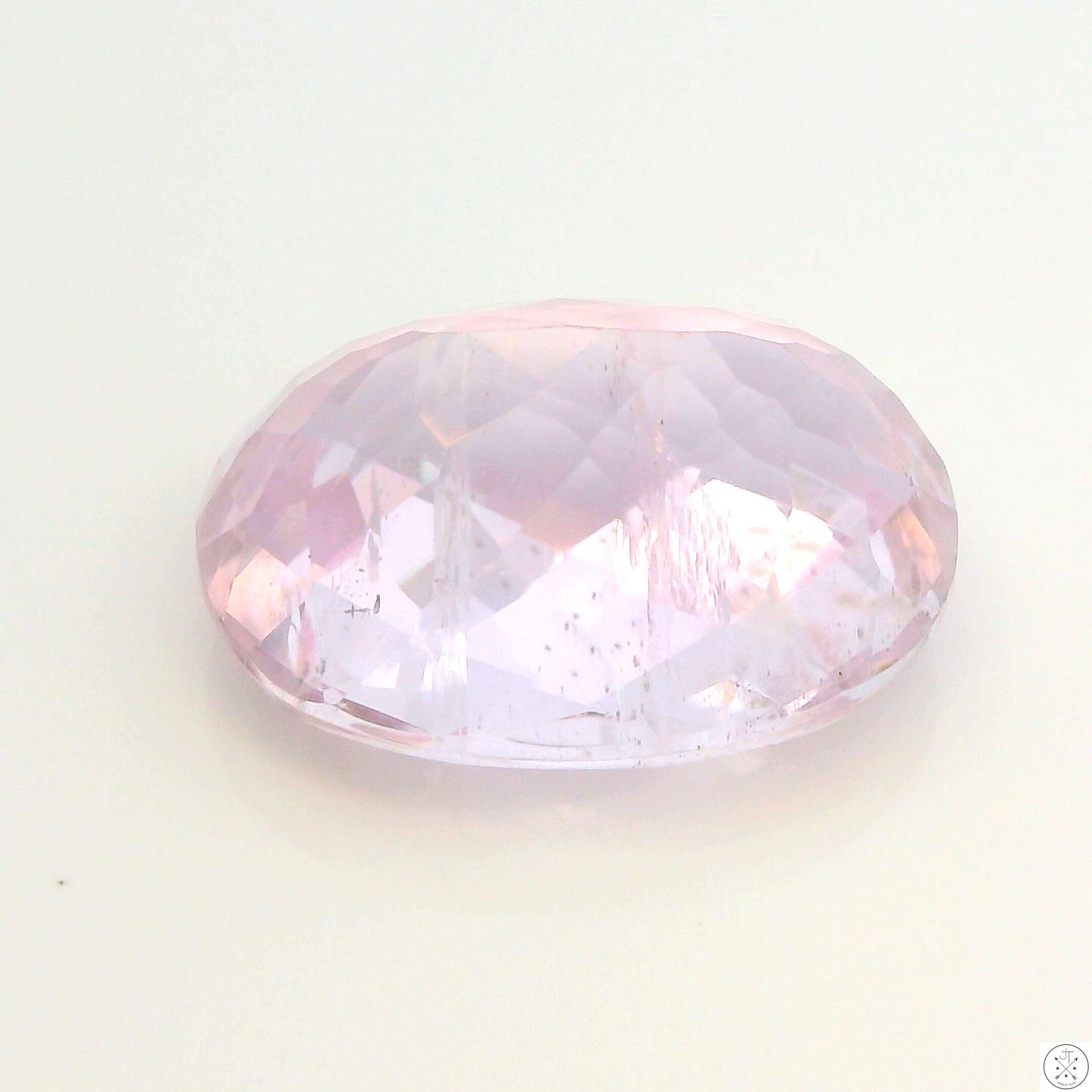 12.35 Carat Natural Kunzite 16 x 12 mm Oval Faceted Gemstone Loose
