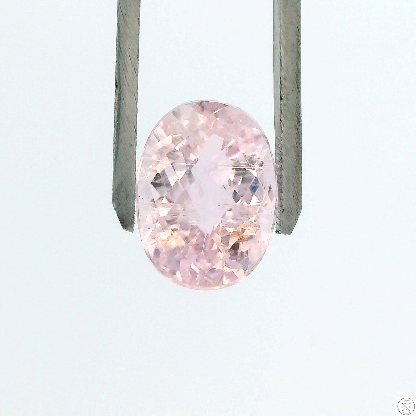 12.35 Carat Natural Kunzite 16 x 12 mm Oval Faceted Gemstone Loose